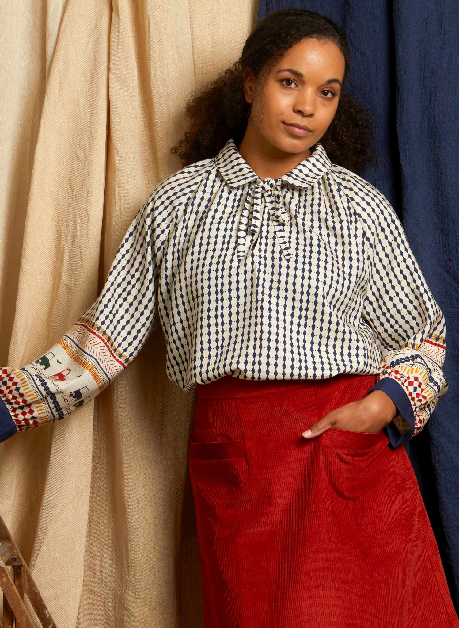 Joan - Tractor Folk Blouse