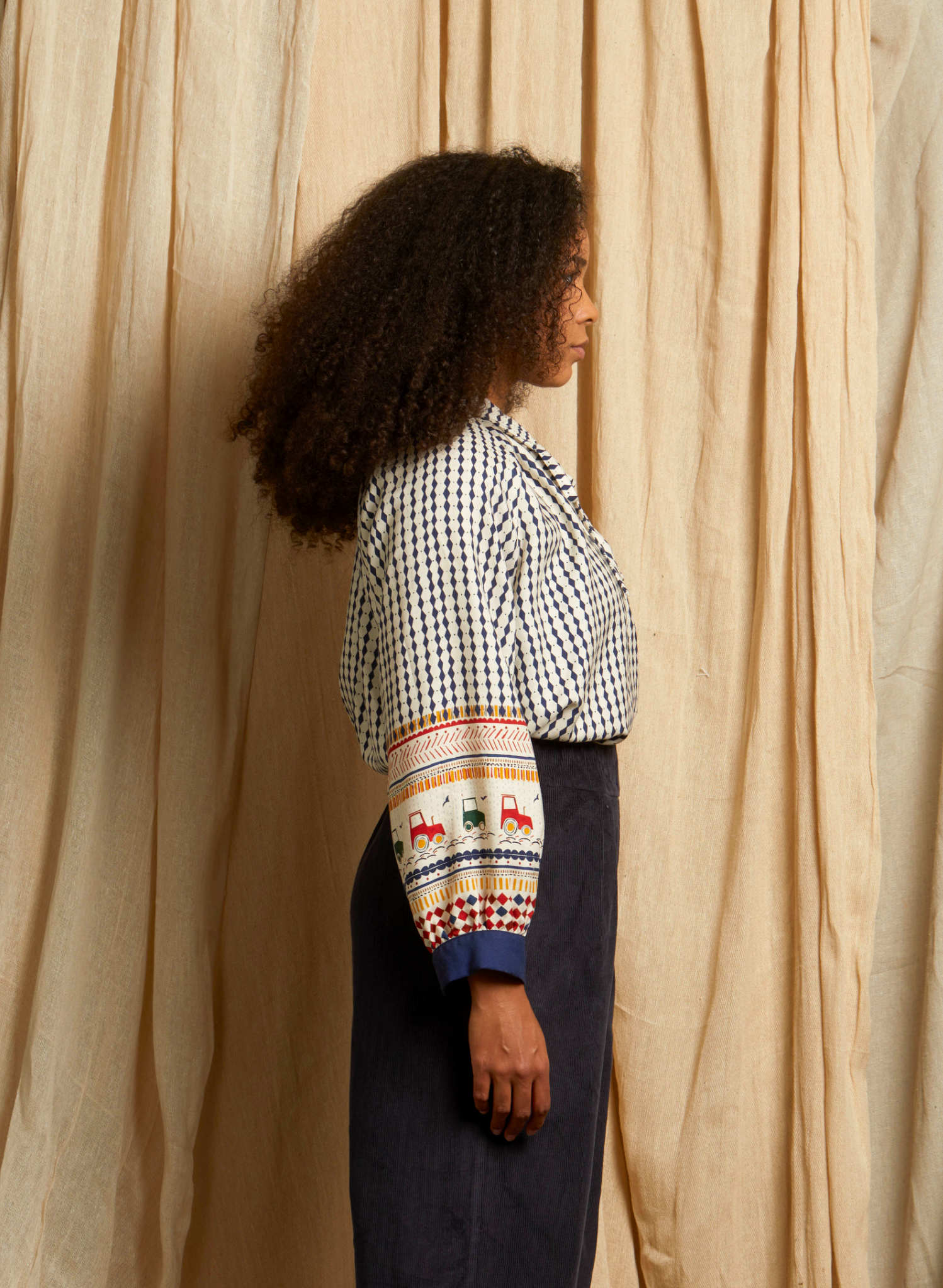 Joan - Tractor Folk Blouse