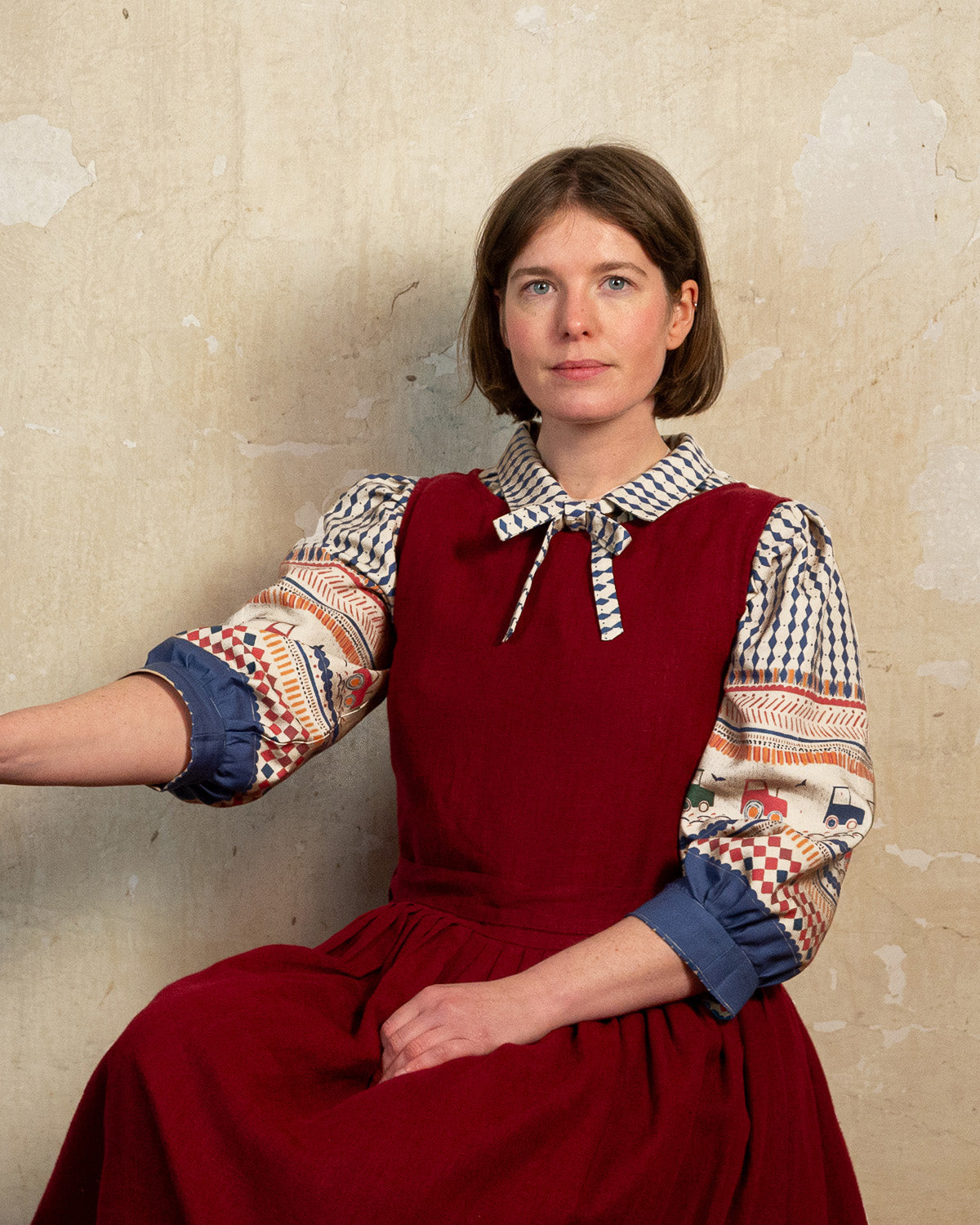 Mabel Dress - Berry Hare