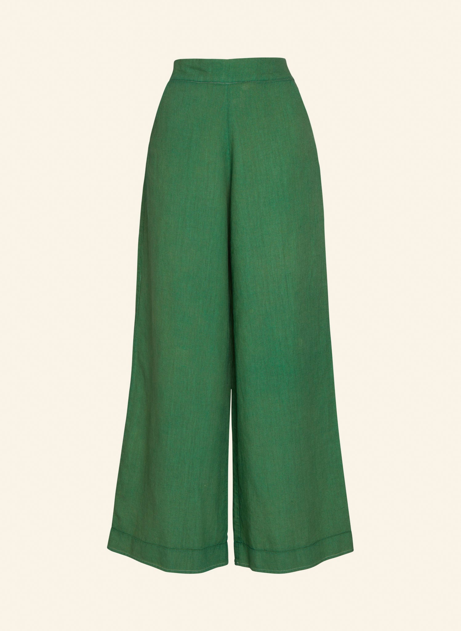 Archive Sale - Size 10 - Josephine Trousers - Green Linen