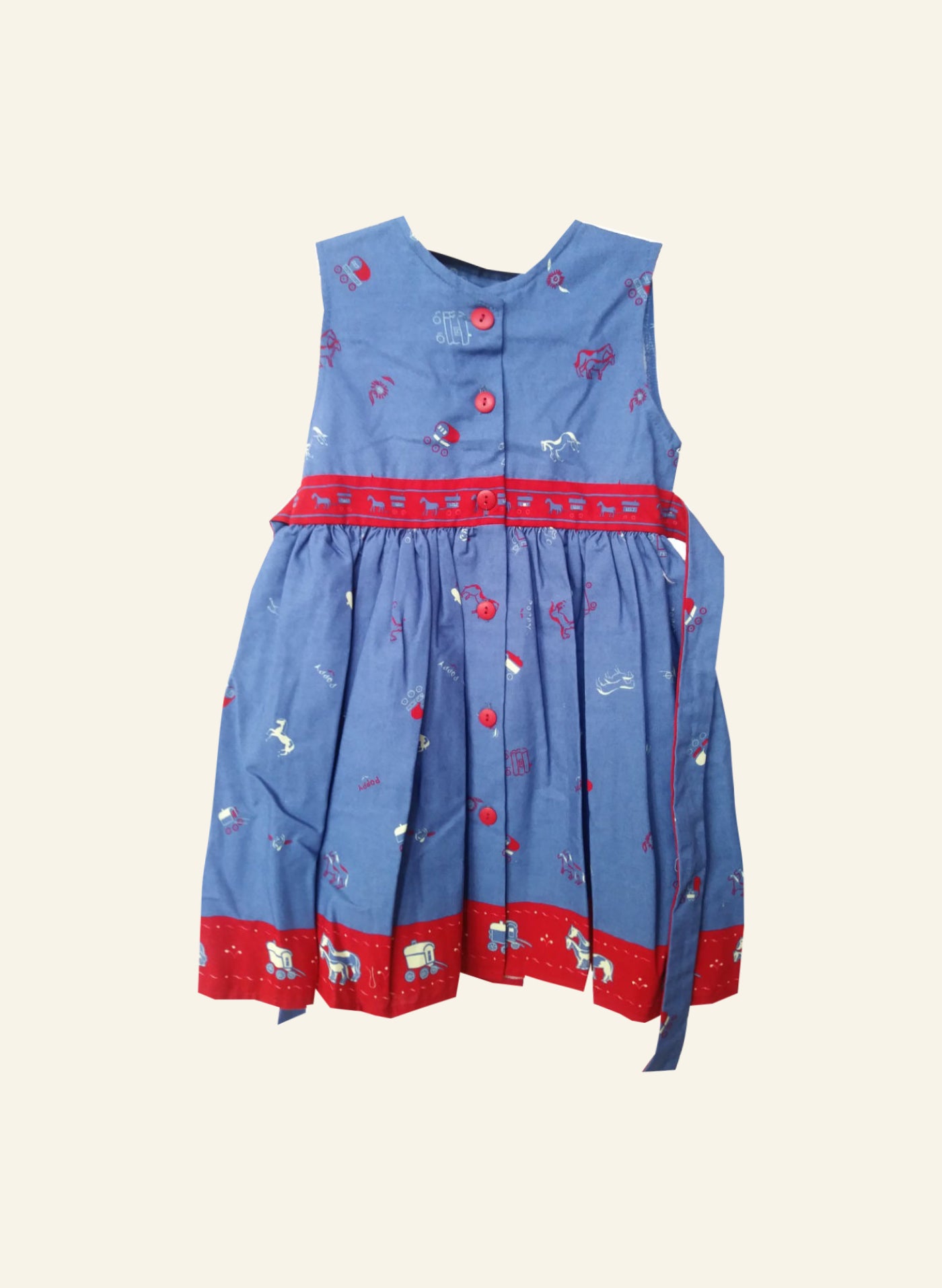 Archive Sale - Poppy - Age 2-3-Juliet dress and Jacket- Royal Blue Gypsy Caravan