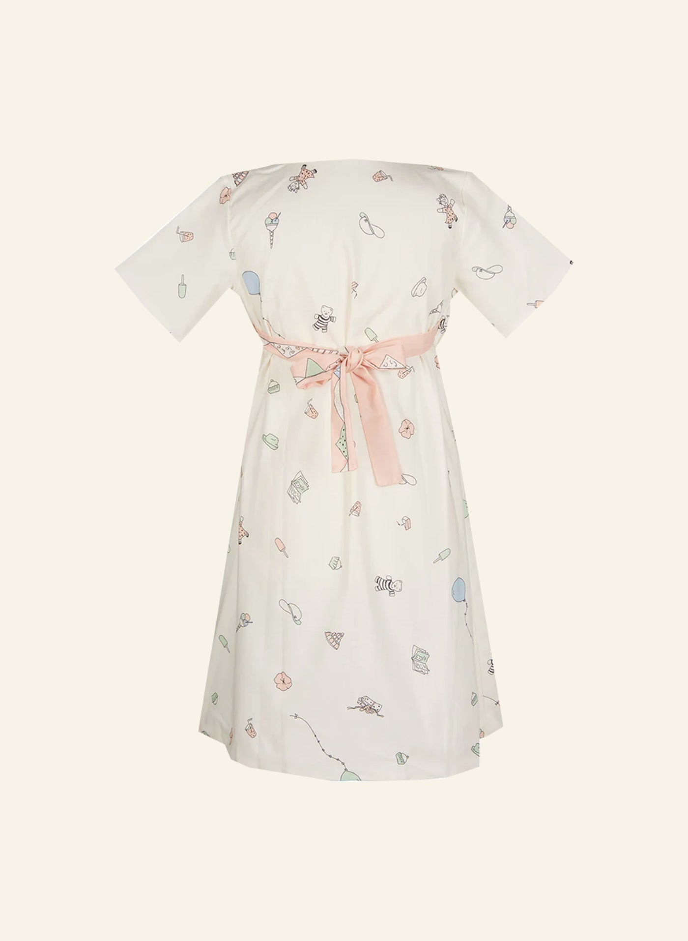 Poppy Archive - Junko Children's Dress - birthday bash cream pink