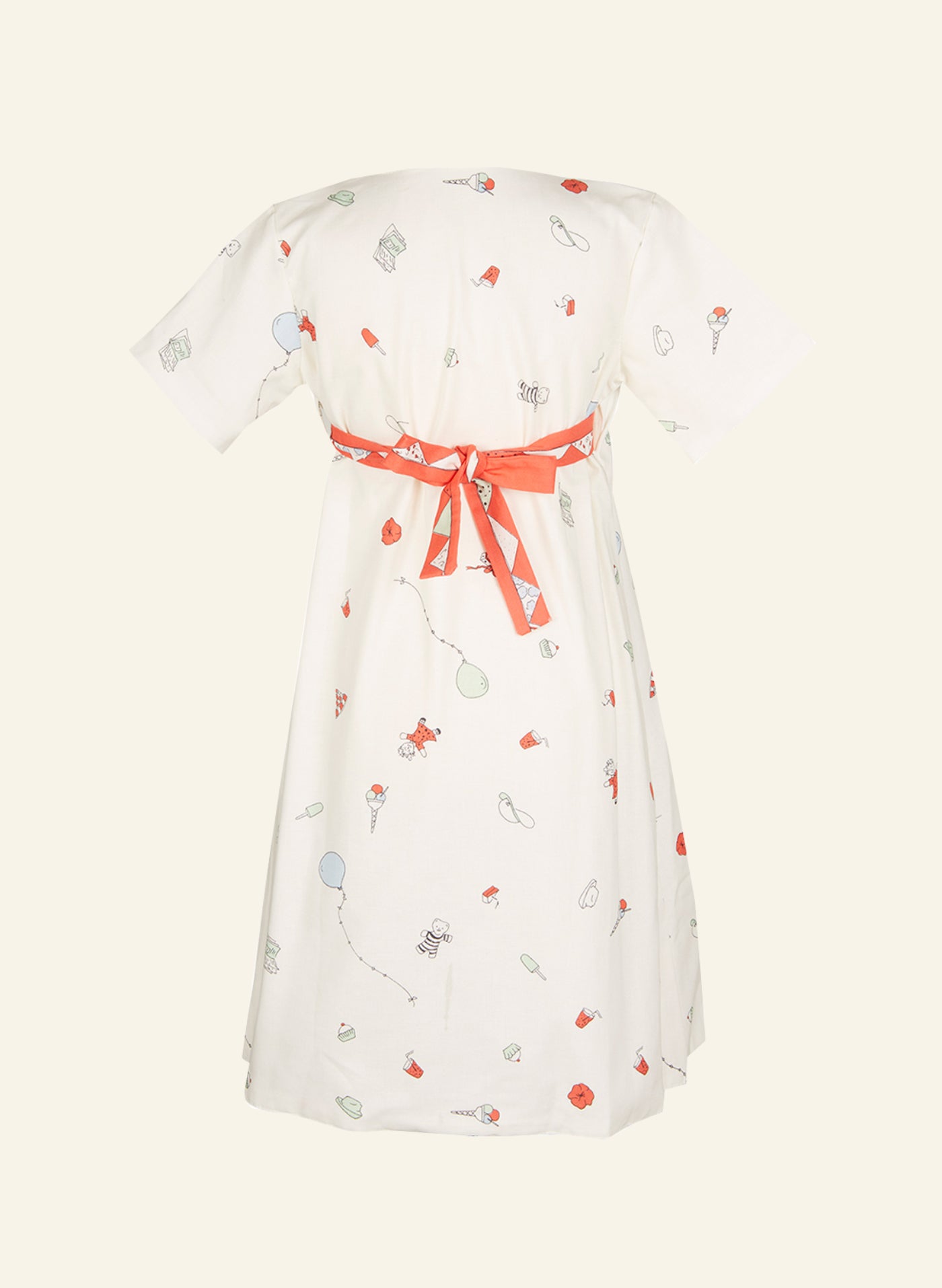 Poppy Archive - Junko - Birthday Bash Cream Red