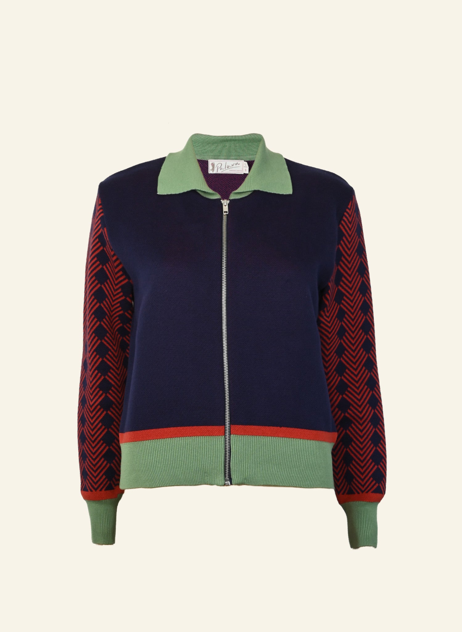 Kate - Navy Foxes Zip-Up