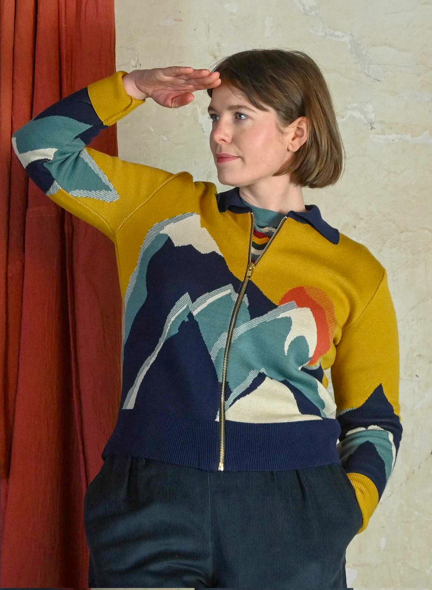 Kate - Mustard Peak Zip-Up