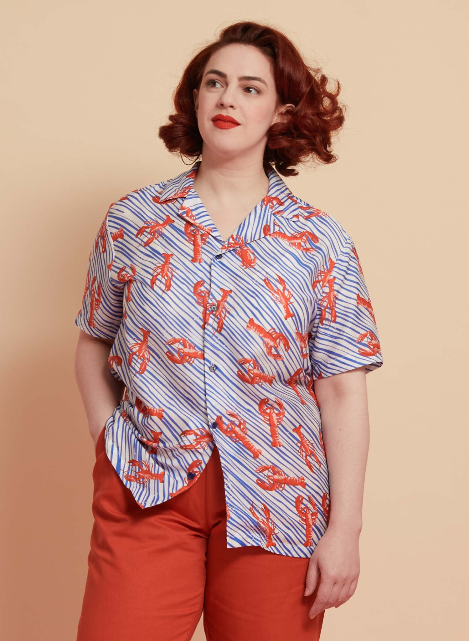 Unisex Short-Sleeved TENCEL™ Lobster Shirt | Made in UK