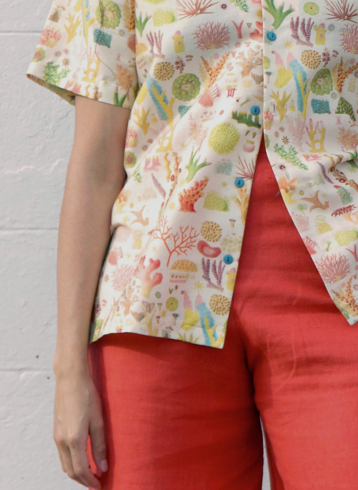 Kit Shirt - Cream Coral Reef