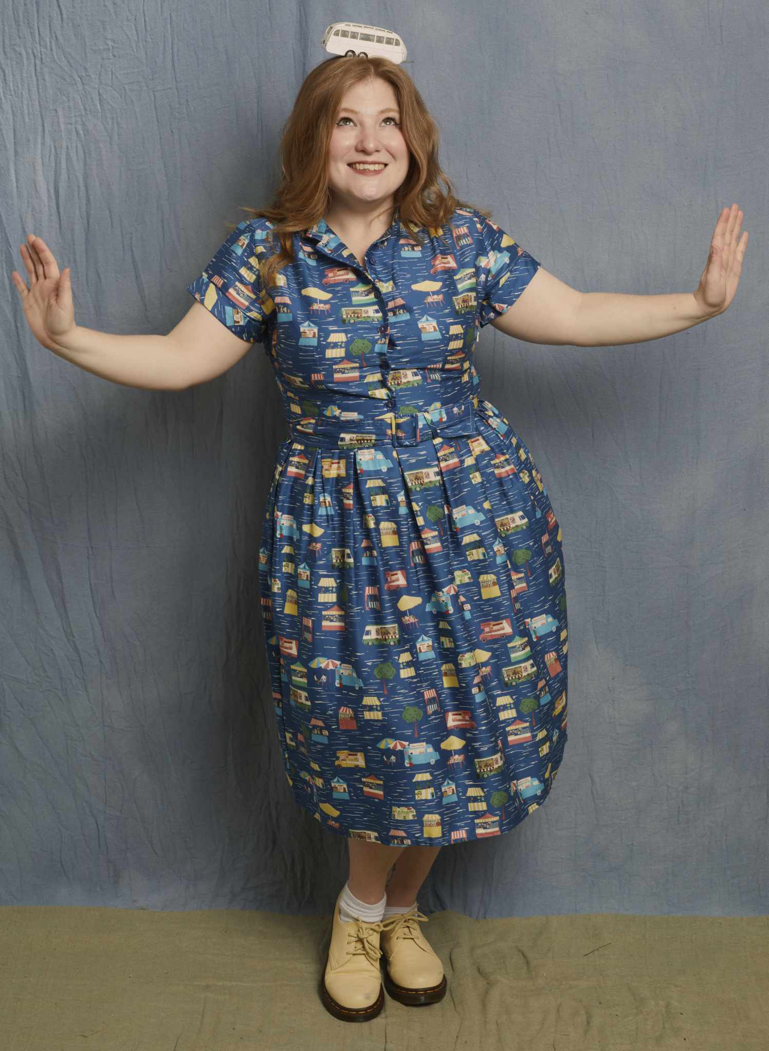 Louise Dress - Blue Festival