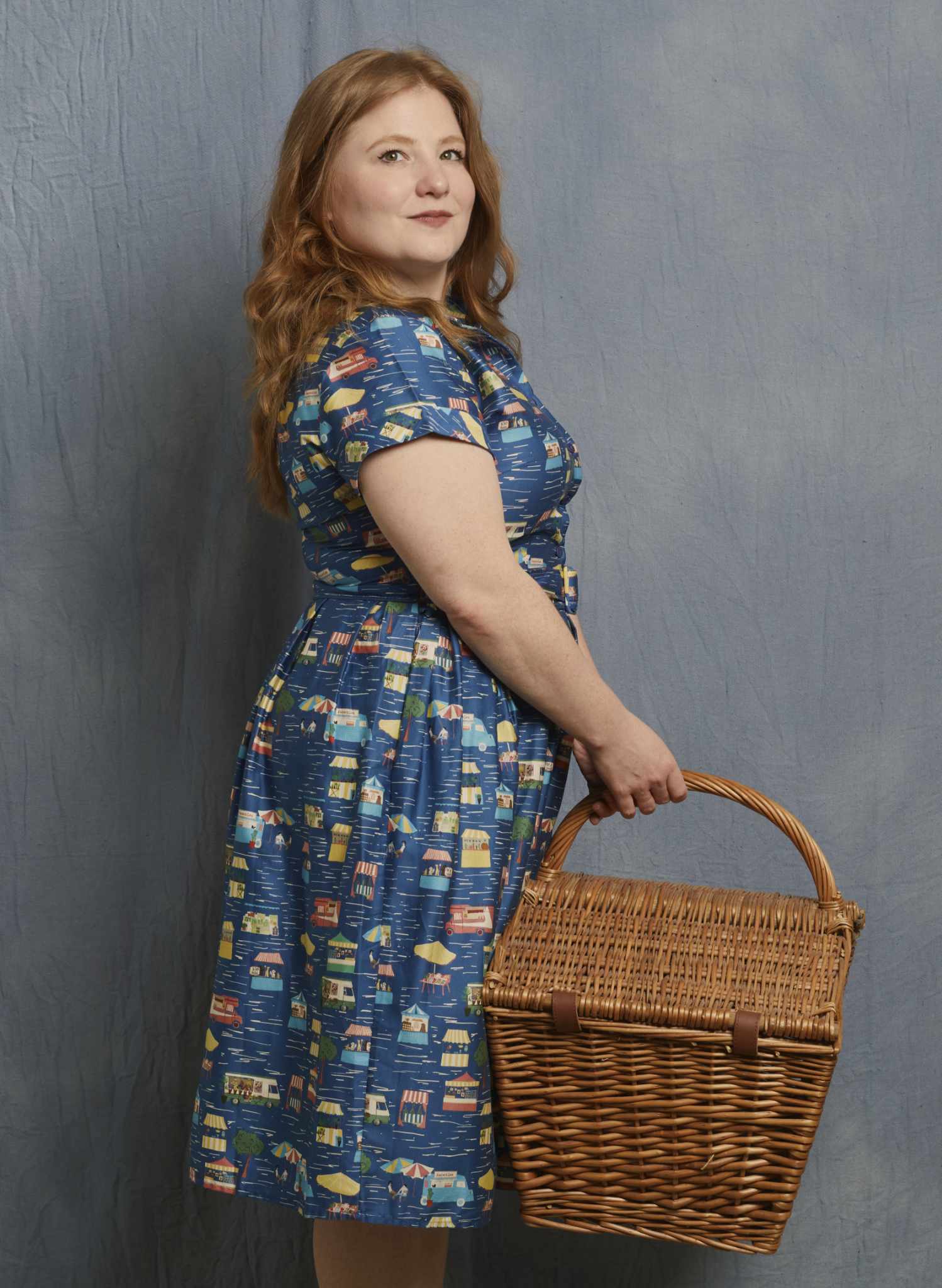 Louise Dress - Blue Festival