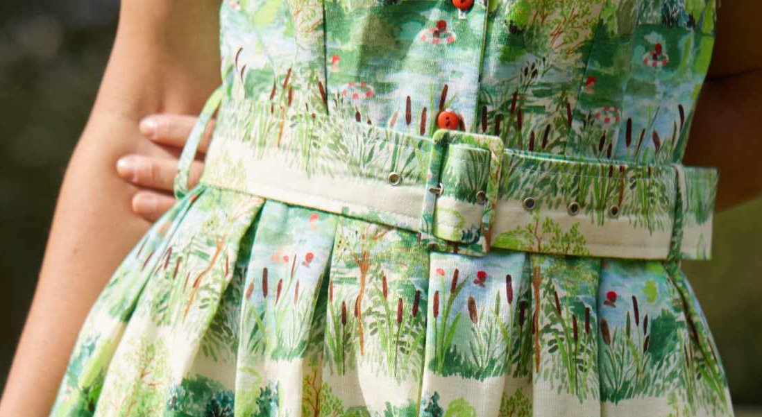 Archive Sale - Buckle belt - Green Wild Swimmers