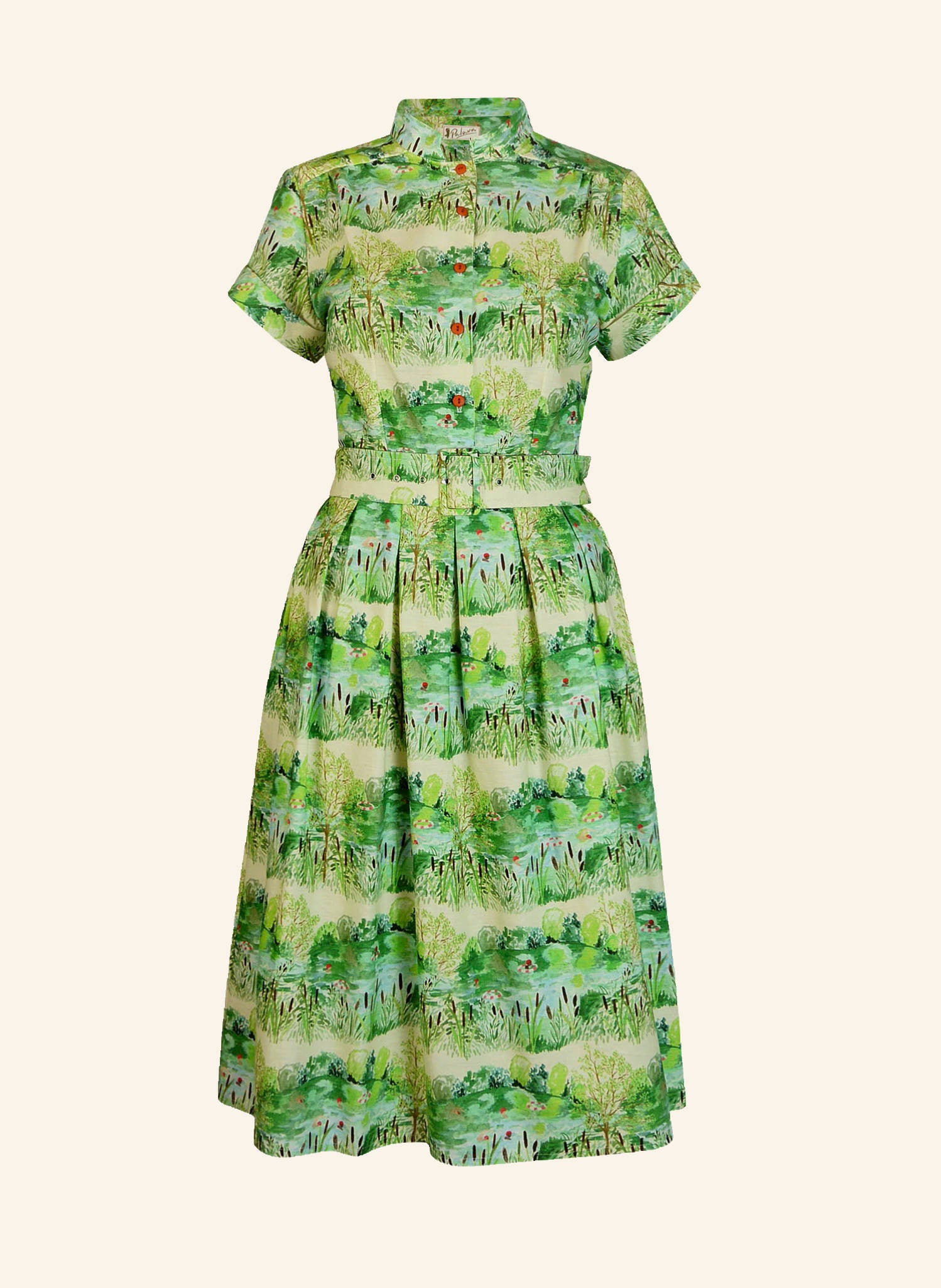 Green Wild Swimmers Dress | Cotton & Linen | Made in UK