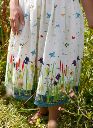 Ivory Riverside Knee-Length Shirt Dress | Made in the UK