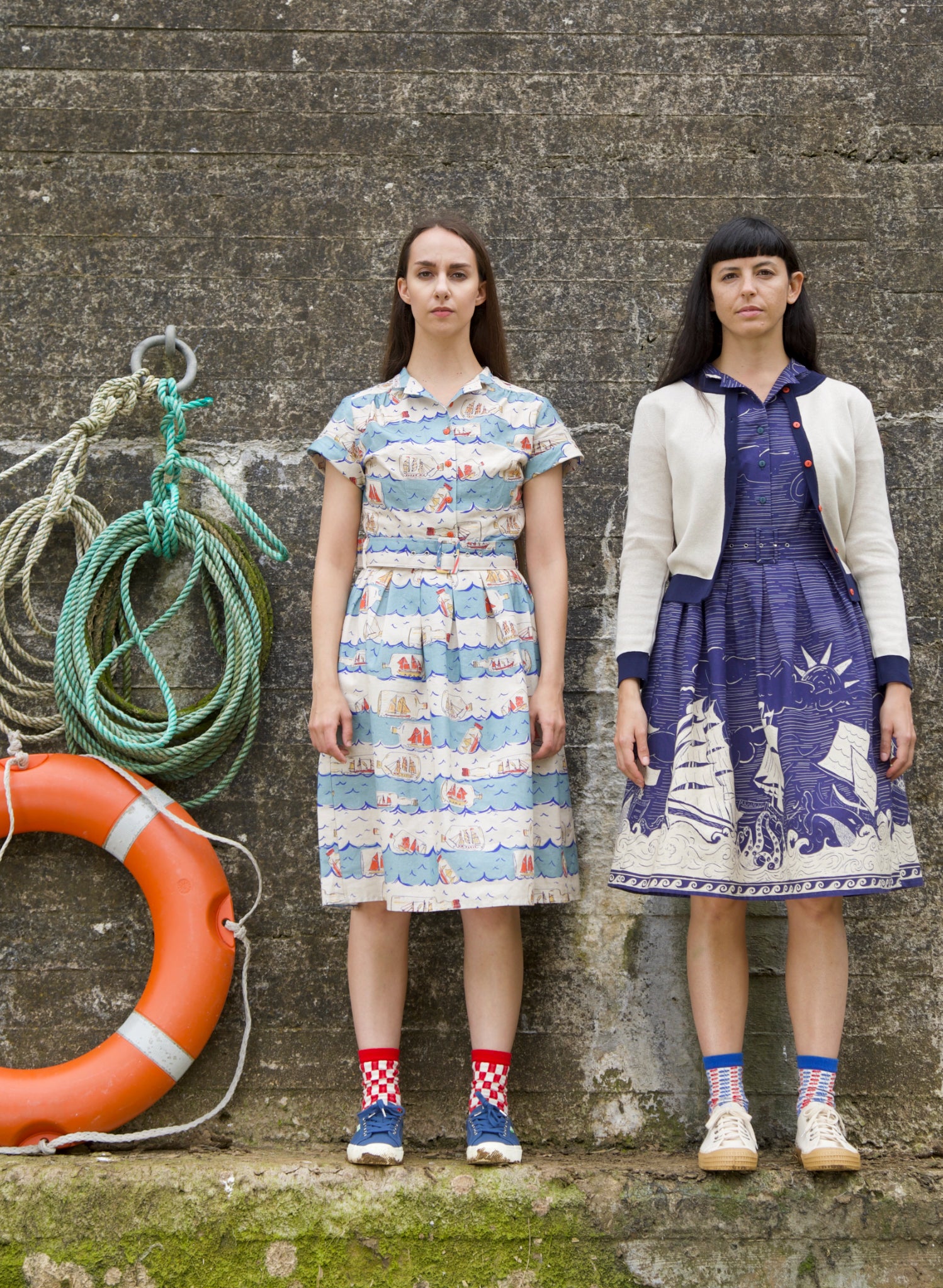 Louise Dress - Blue Ships Ahoy