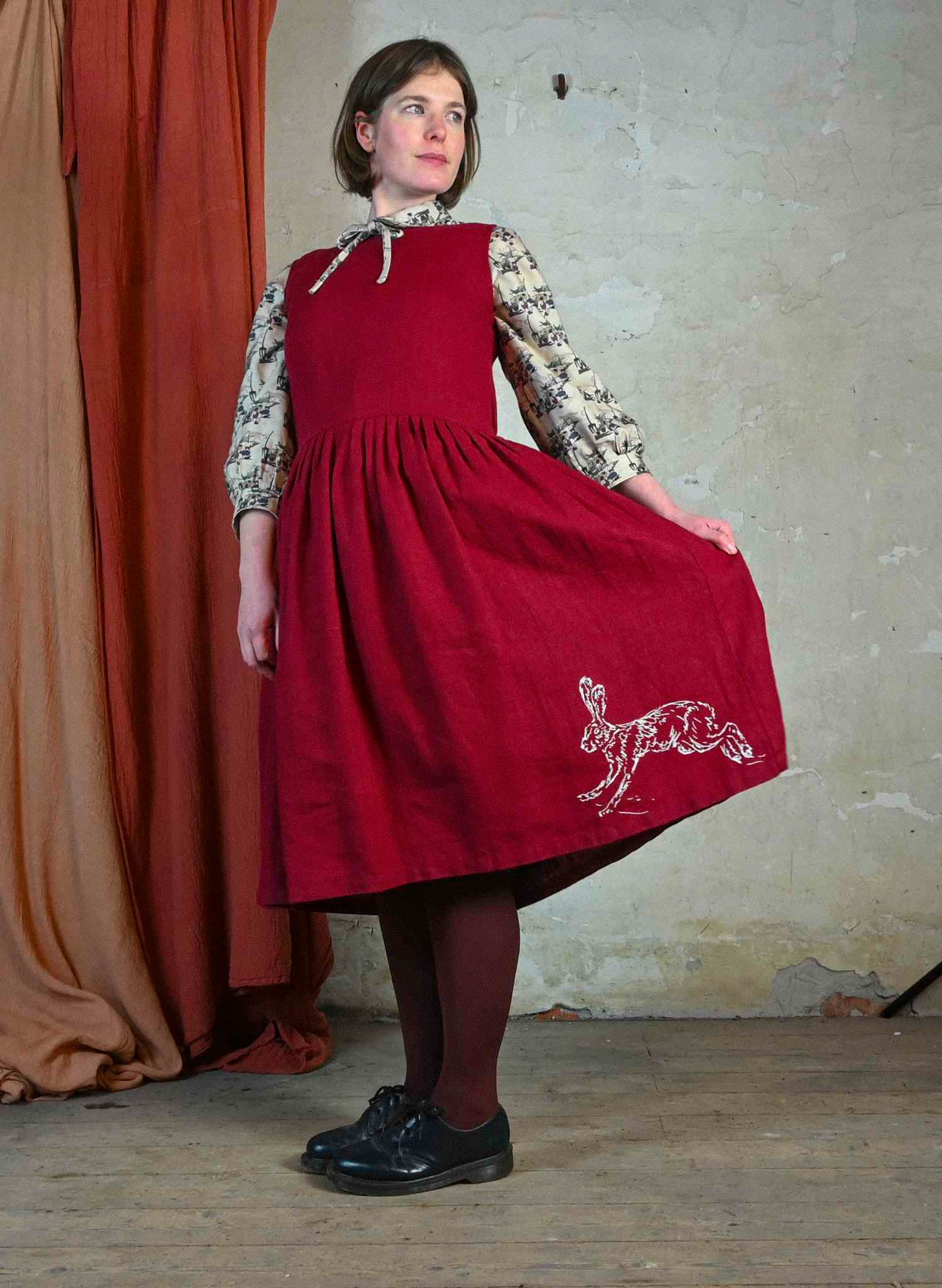 Mabel Dress - Berry Hare