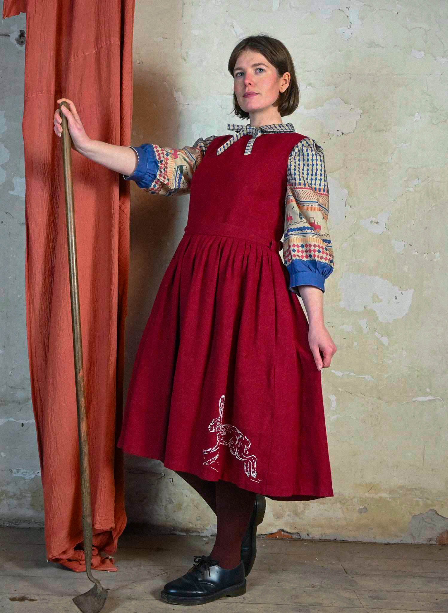 Mabel Dress - Berry Hare