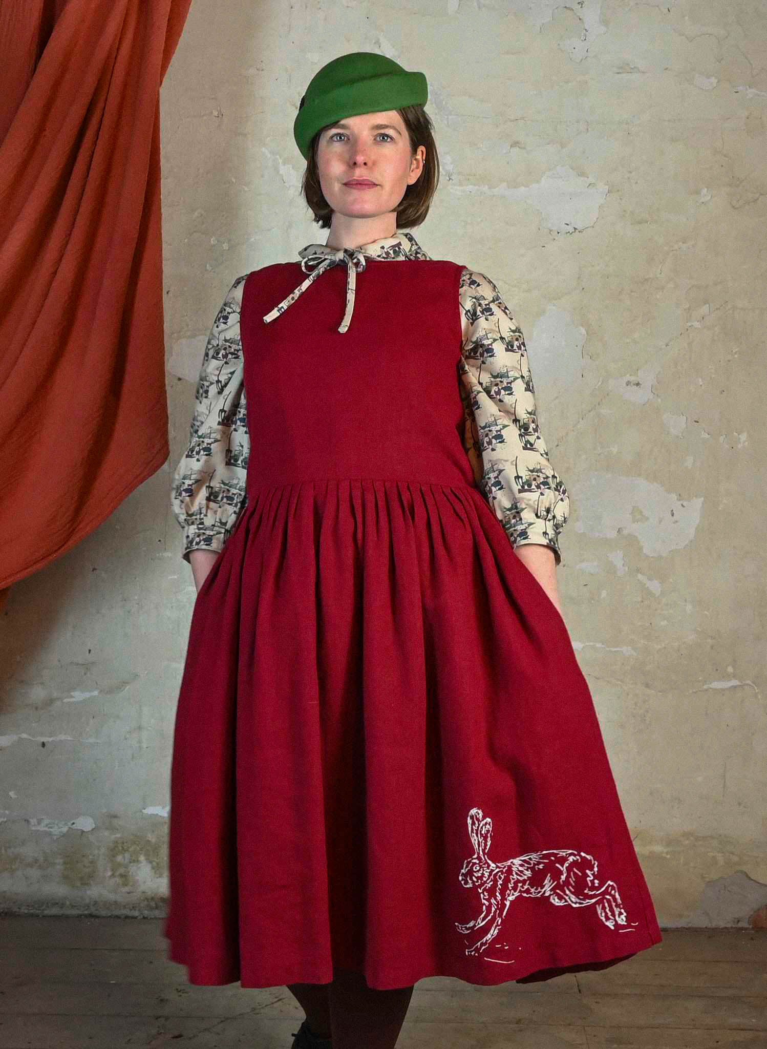 Mabel Dress - Berry Hare