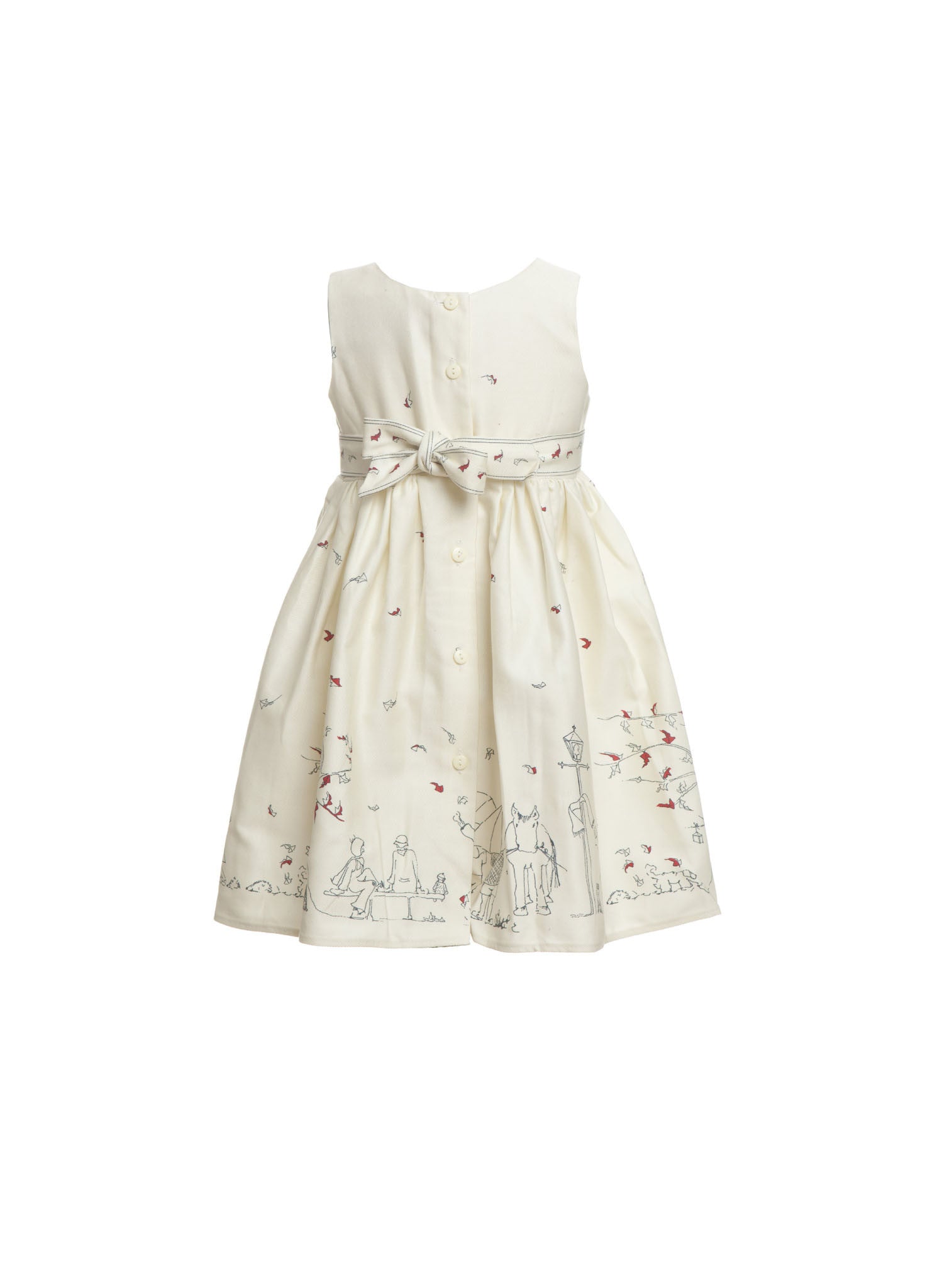 Martha Children's Dress - Cream Aunt Eva
