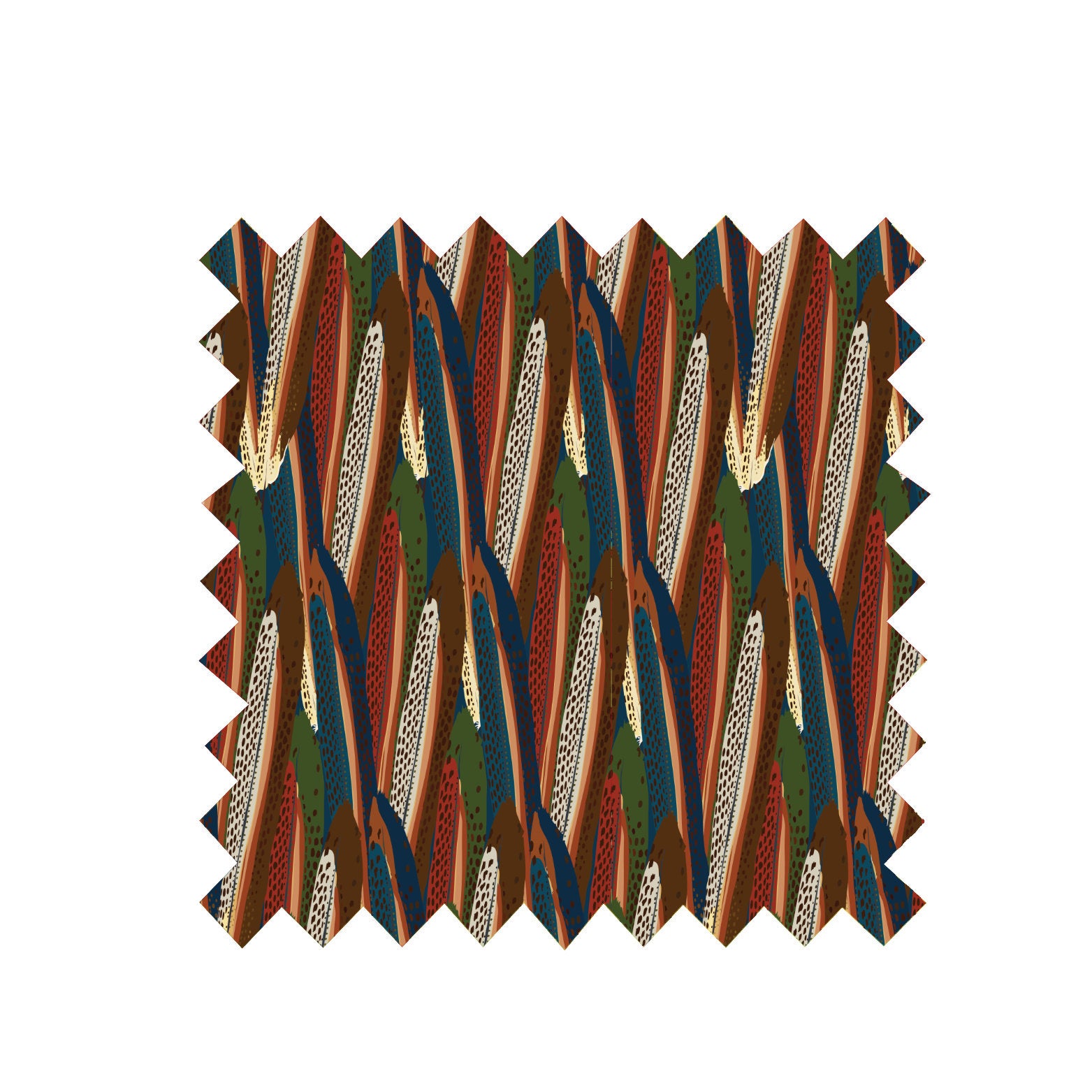 Remnant - 123cm x 50cm - Multi Feather - Tencel