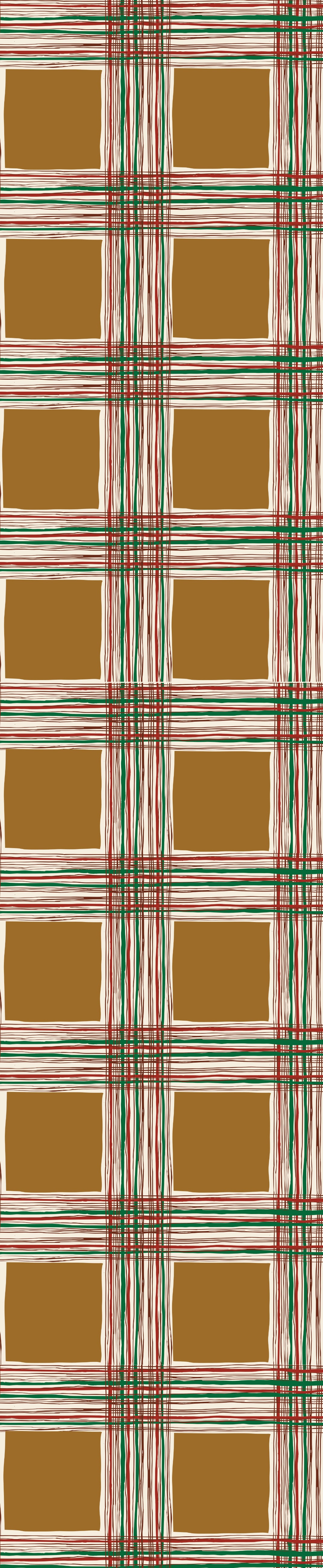 Remnant - 152cm x 132cm - Mustard Checks - Cotton Linen Blend