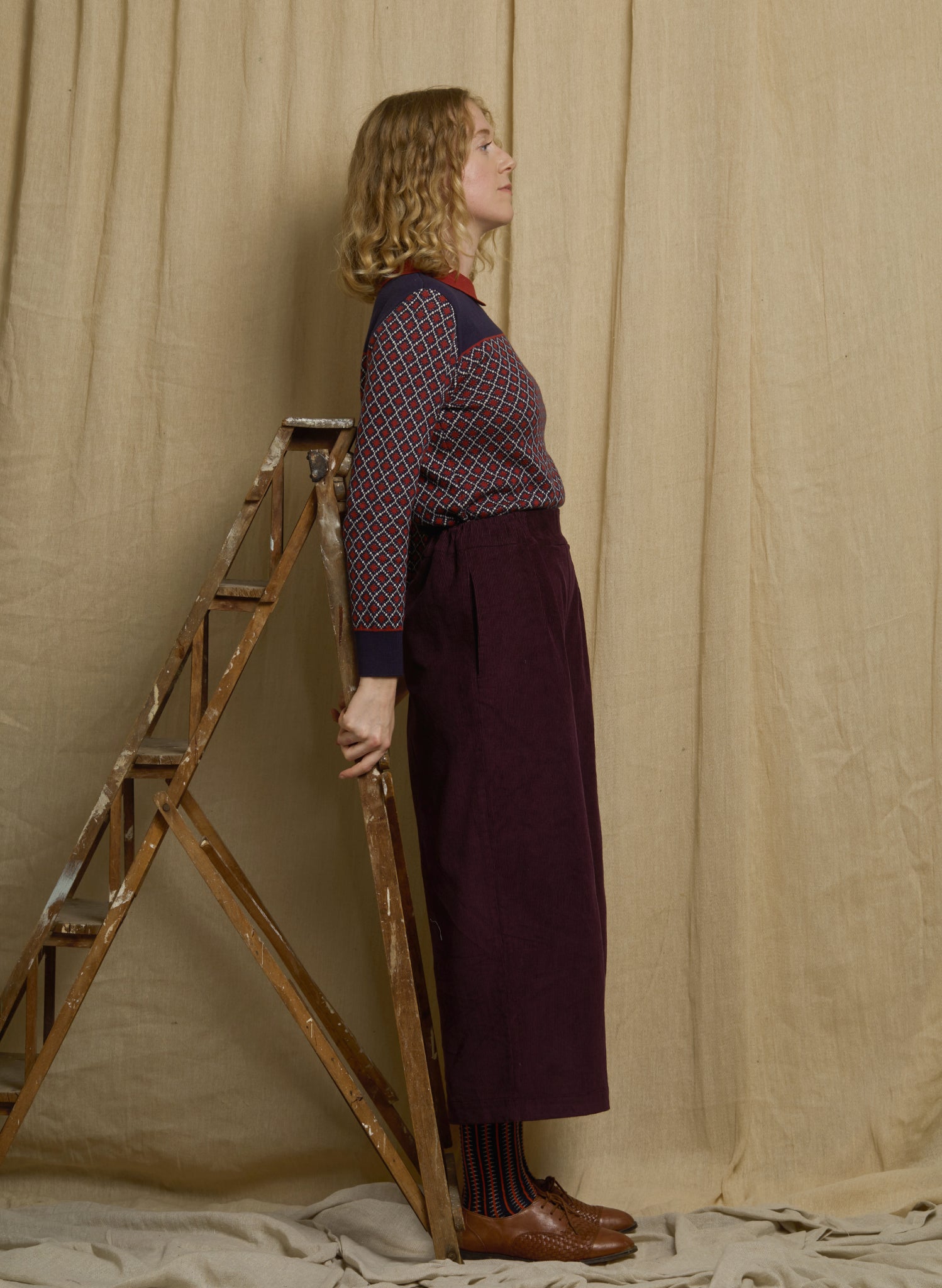 Nancy - Navy Tiles Top