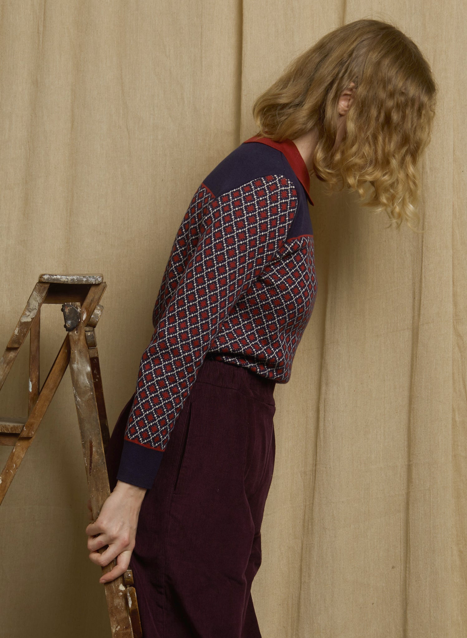 Nancy - Navy Tiles Top