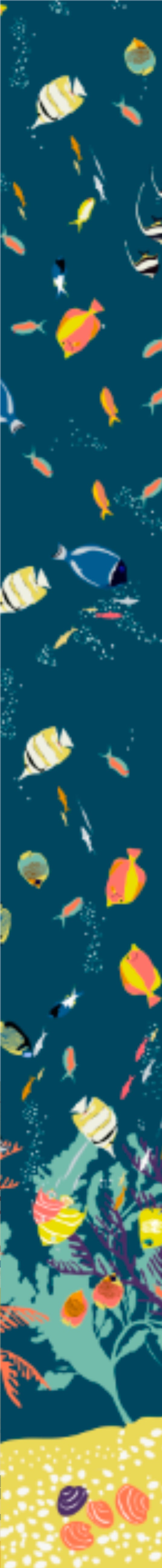 Remnant - 156x144cm - Under the Sea - Cotton Sateen