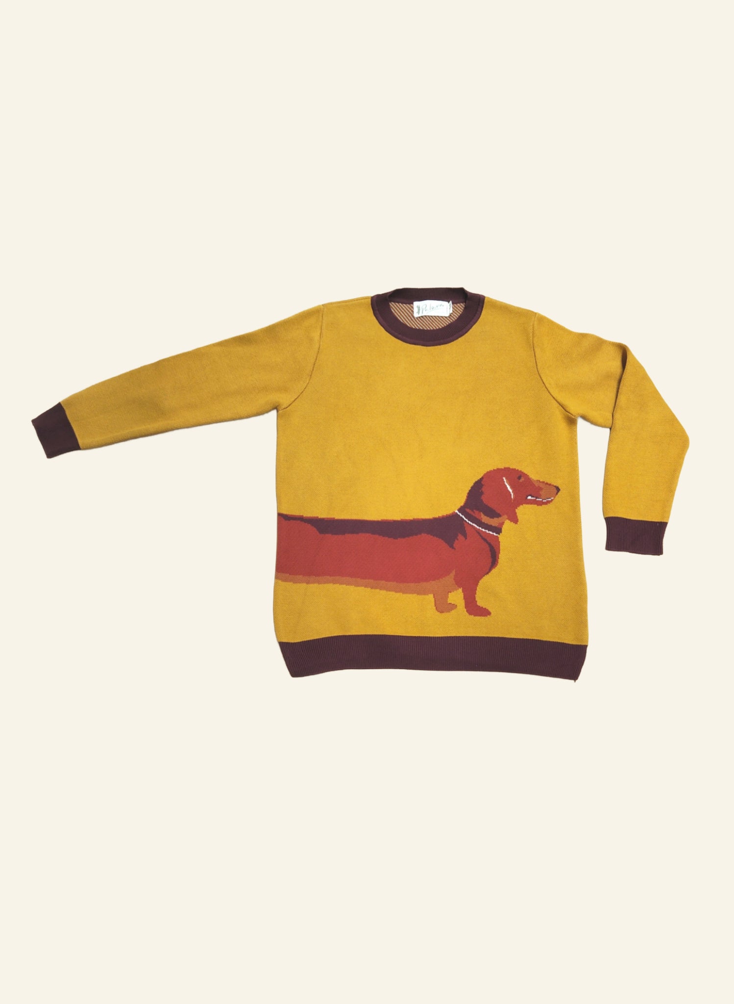 PRE LOVED - Esther Mustard Sausage Dog