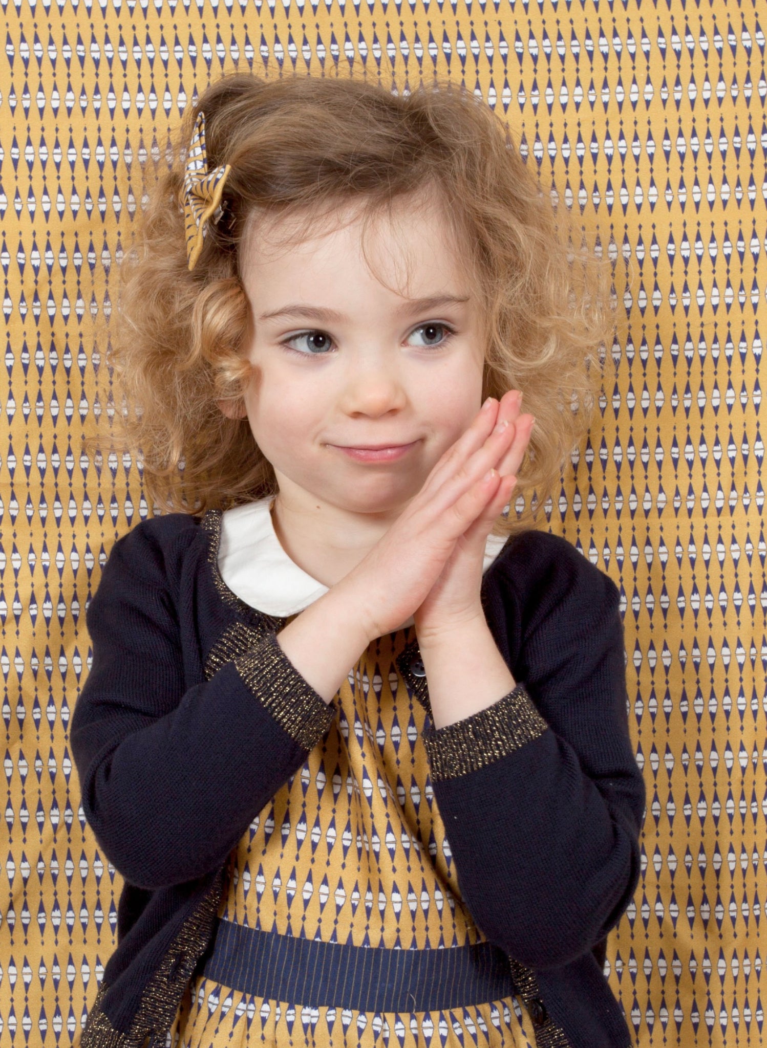 Children's Classic Cardigan - Sparkly Navy