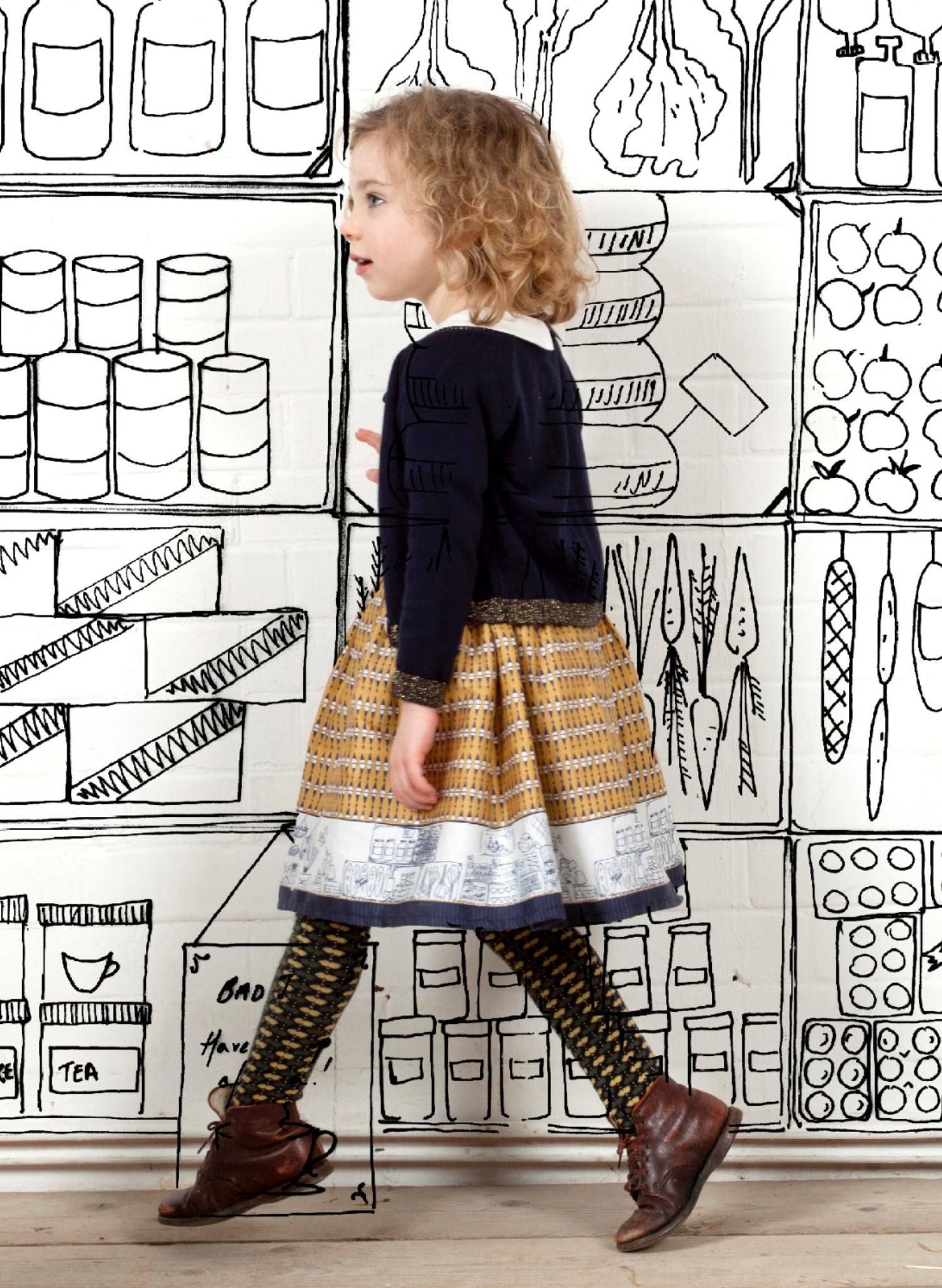 Children's Classic Cardigan - Sparkly Navy