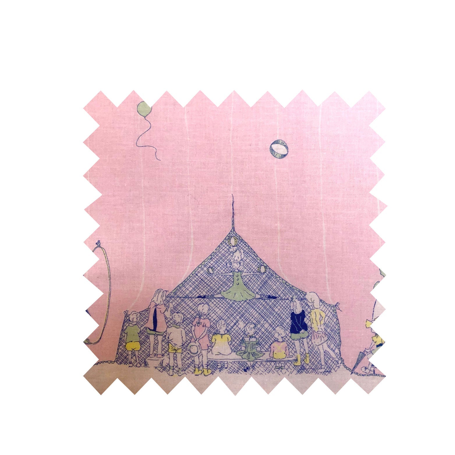 Remnant - 2.5m x 150cm - Seconds Circus Roll Up Roll Up - Cotton Fabric