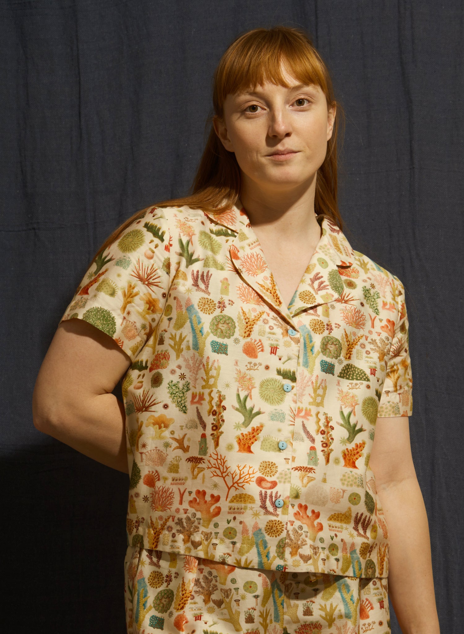 Pyjamas - Cream Coral Reef