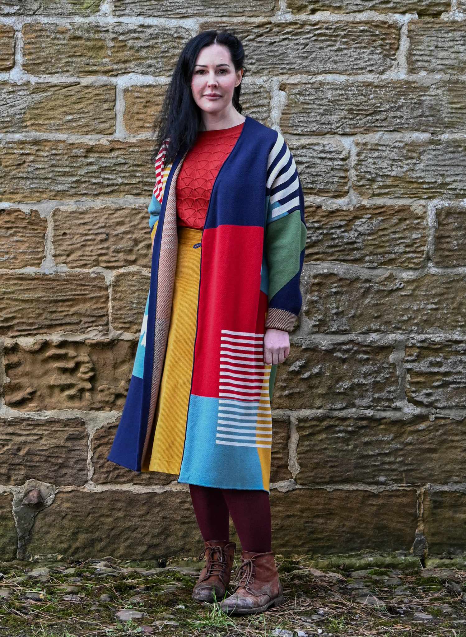 Cora - Mustard Corduroy Skirt