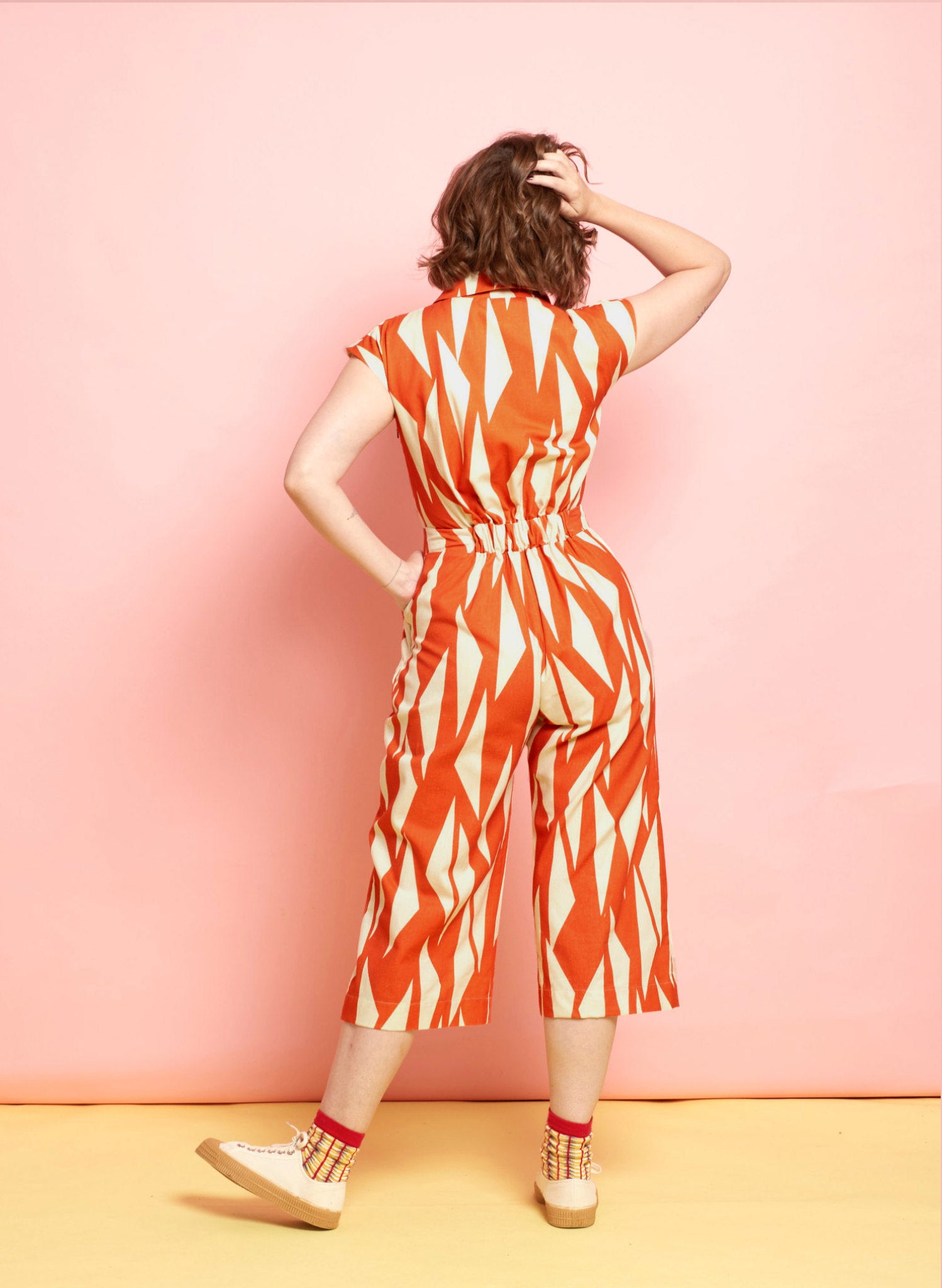 Francesca Jumpsuit - Red Large Sails