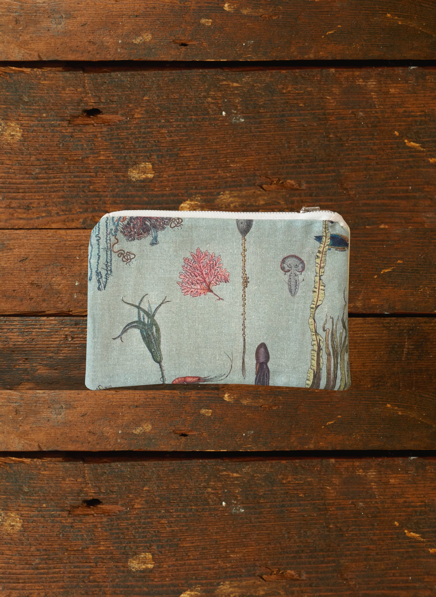 Zip Pouch- Small - Ocean Jelly Fish