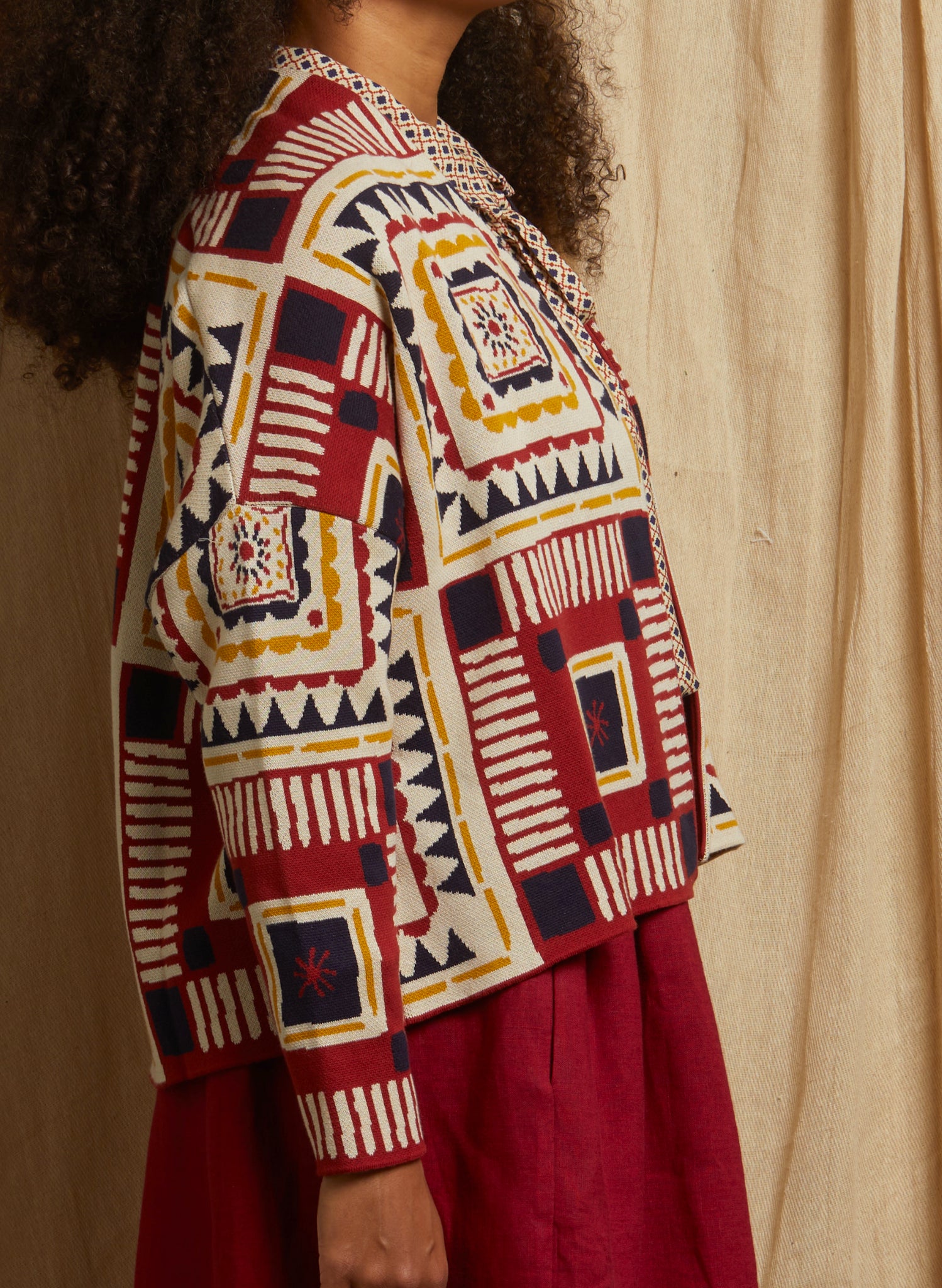 Rosalind - Red Quilt Kimono