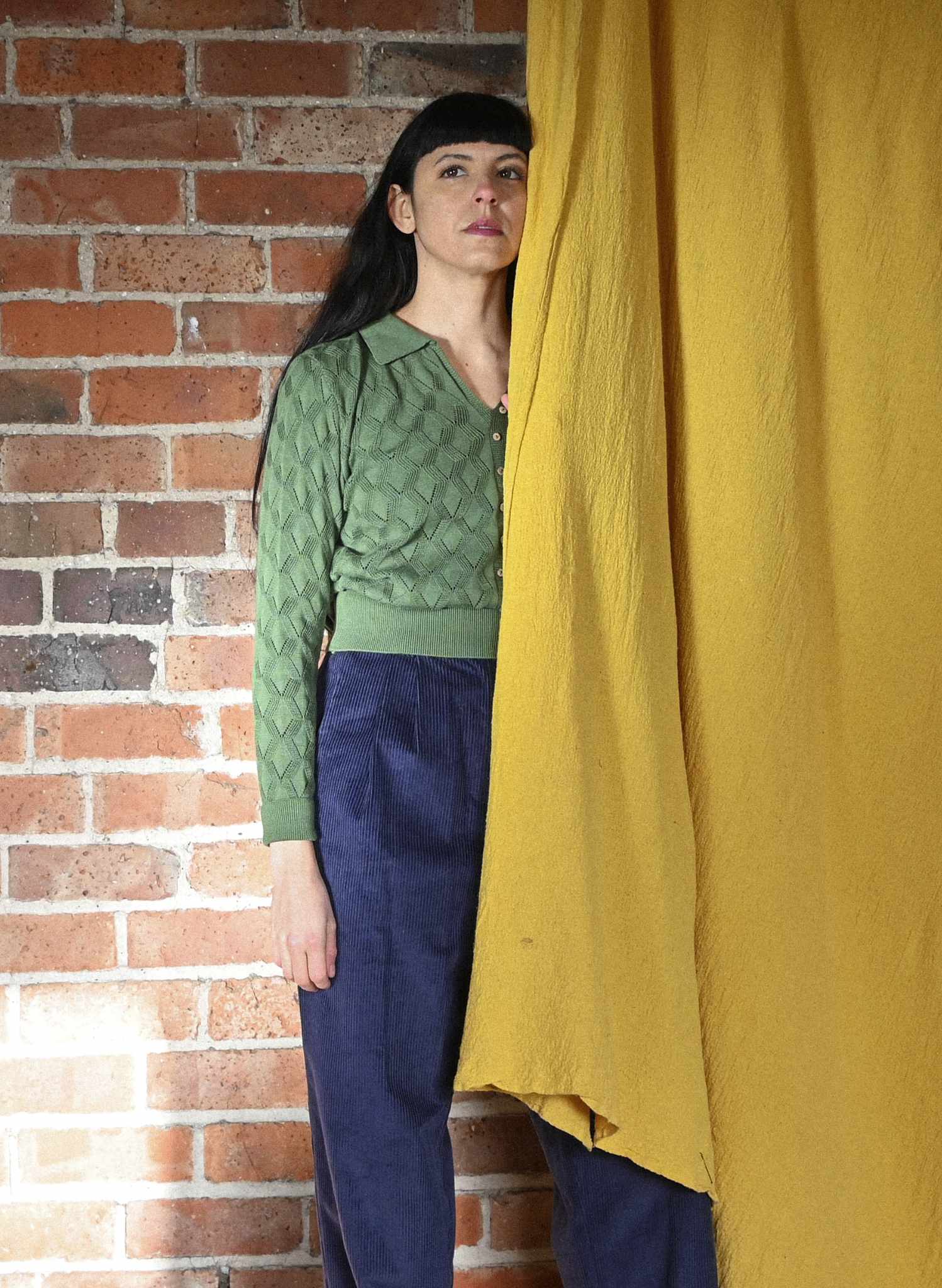 Thelma Trousers - Navy Corduroy