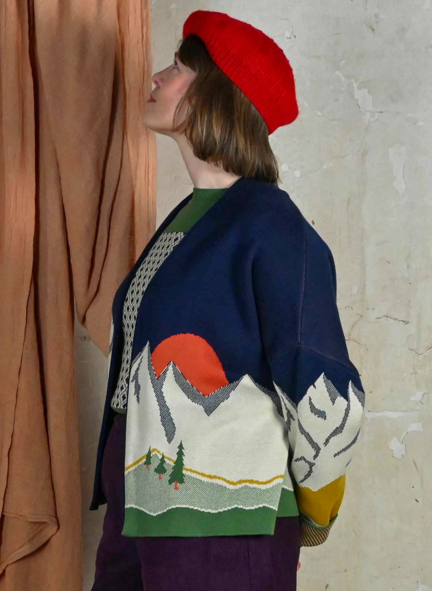 Rosalind - Navy Alpine Kimono