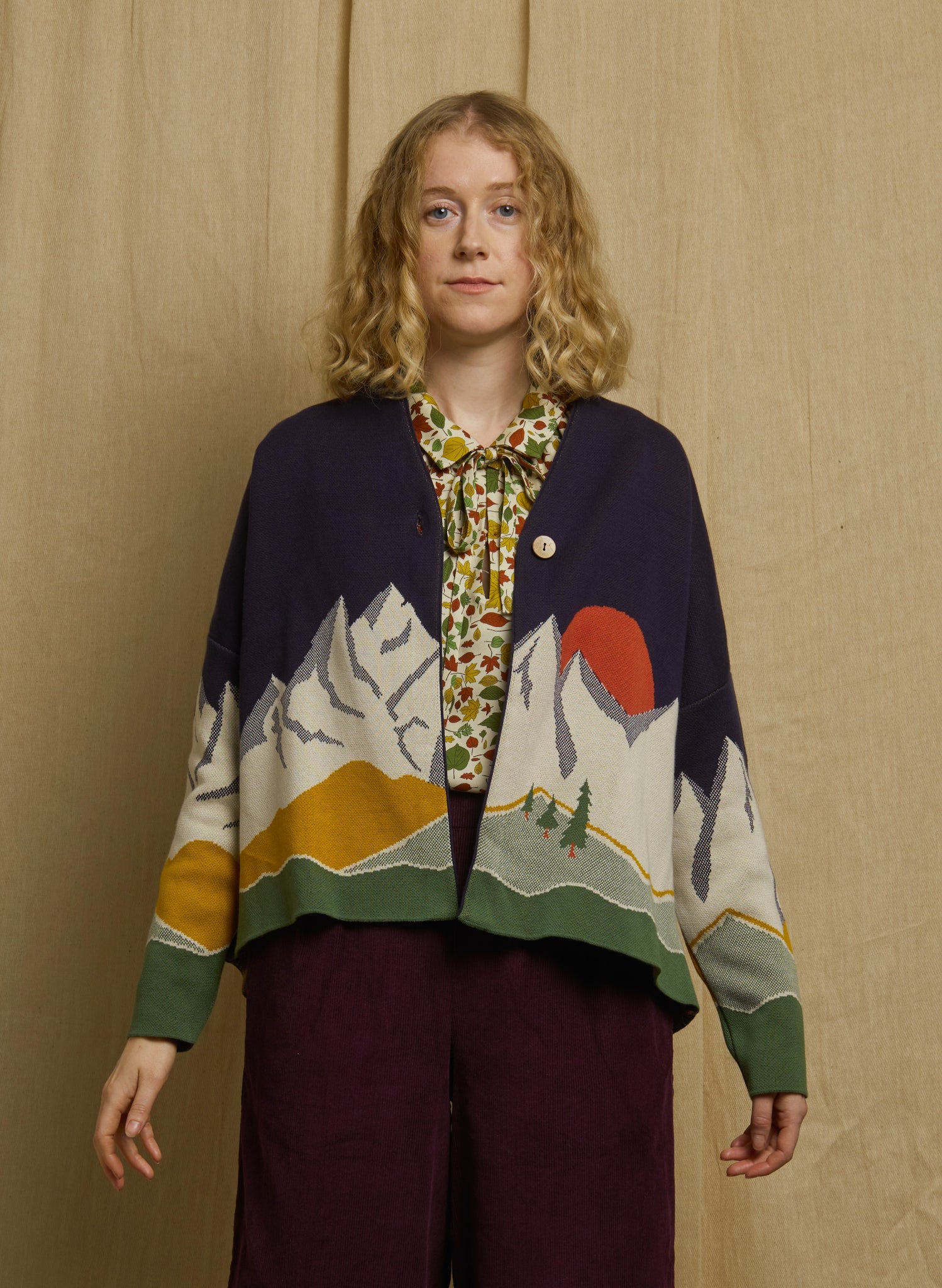 Rosalind - Navy Alpine Kimono