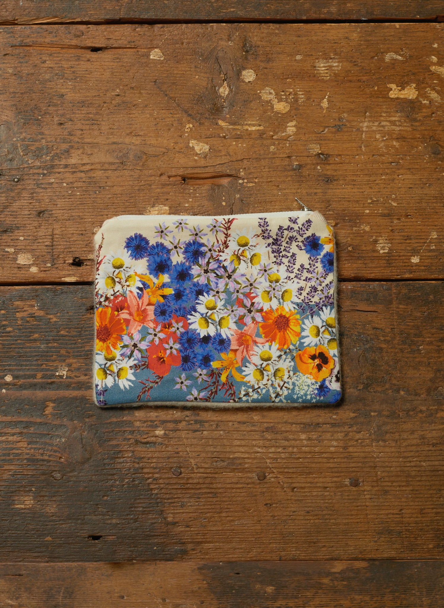 Zip Pouch- Small - Edible Flowers