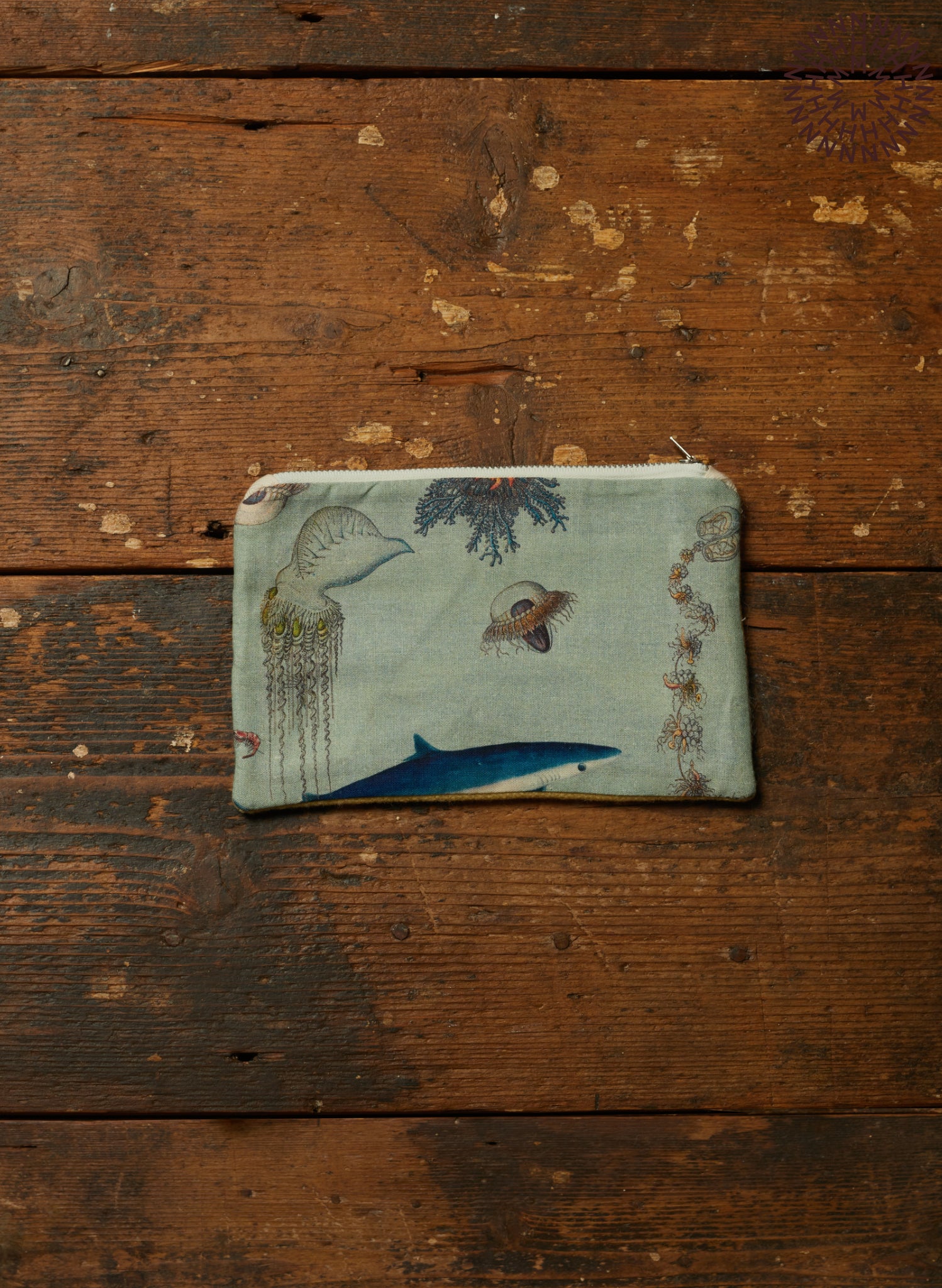 Zip Pouch- Small - Ocean Jellyfish