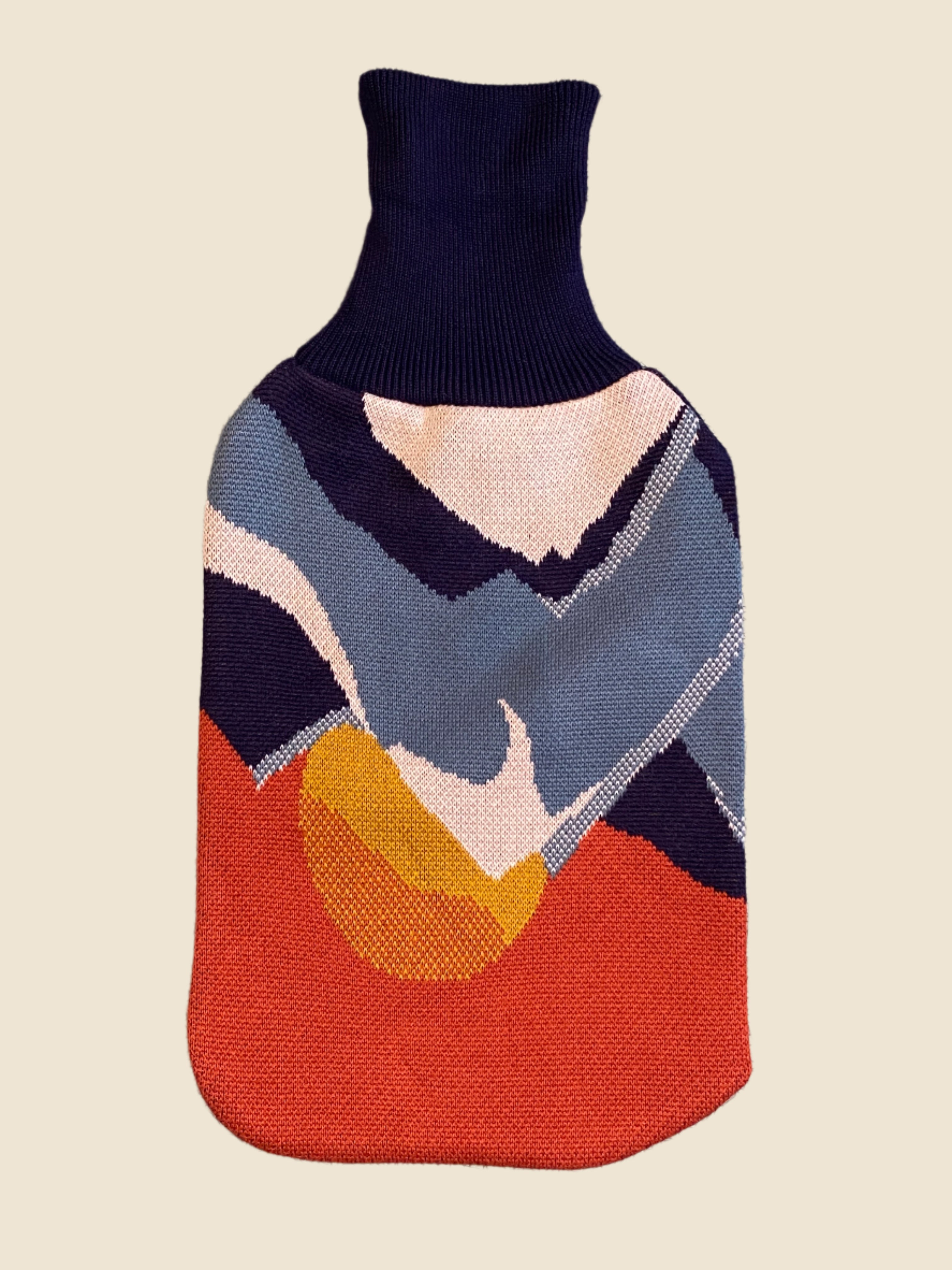 Archive Sale - Hot water bottle Cover - Mustard Peak