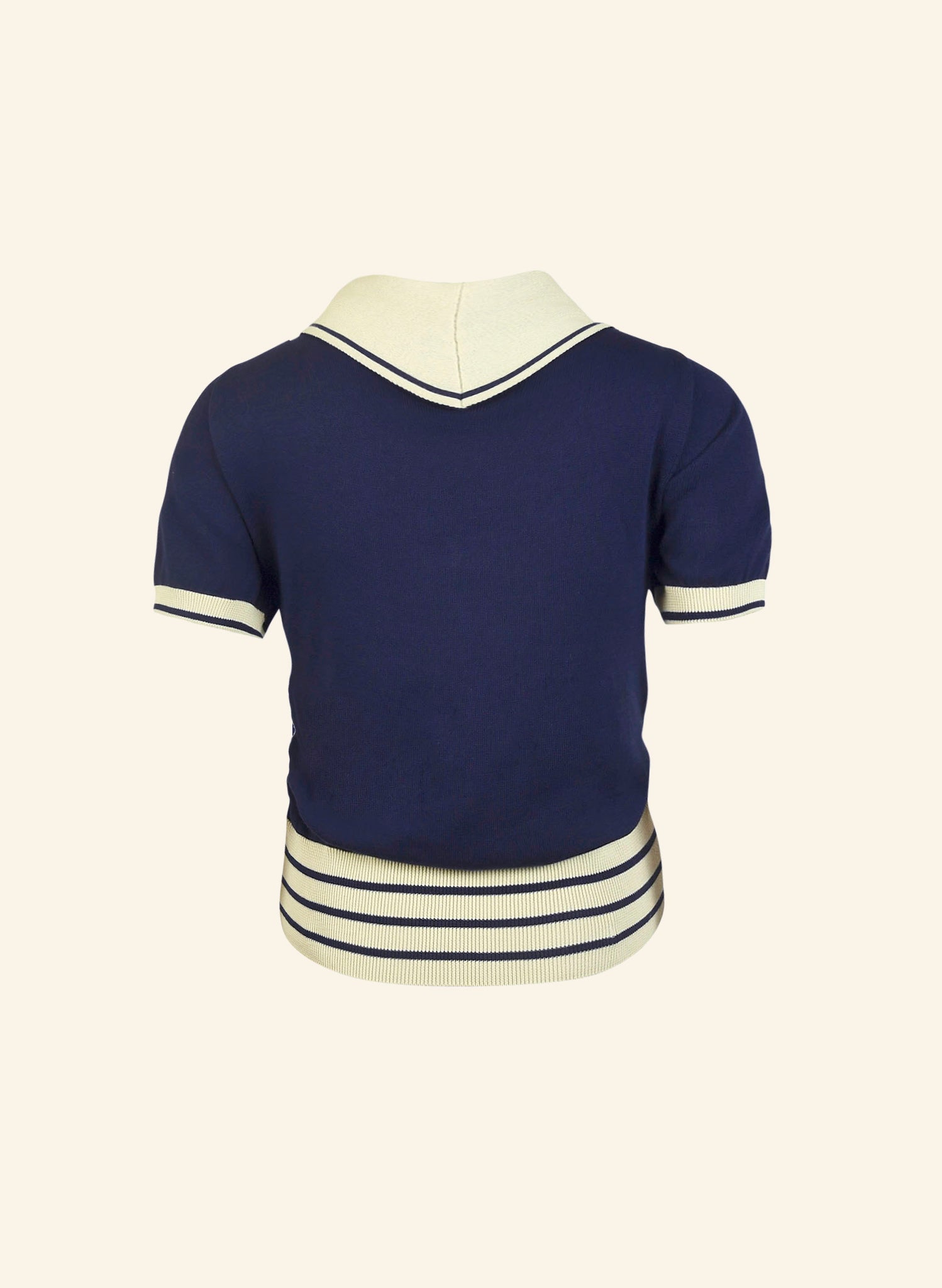 Sailor Knitted Top - Navy