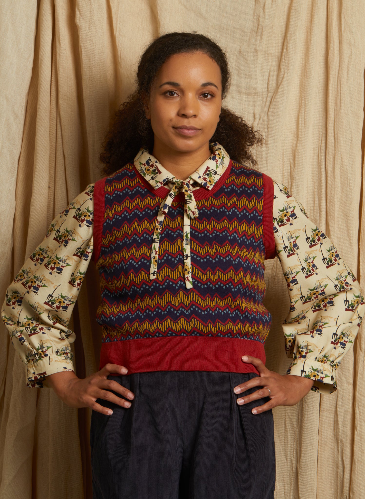 Shirley - Rust Electric Tank Top