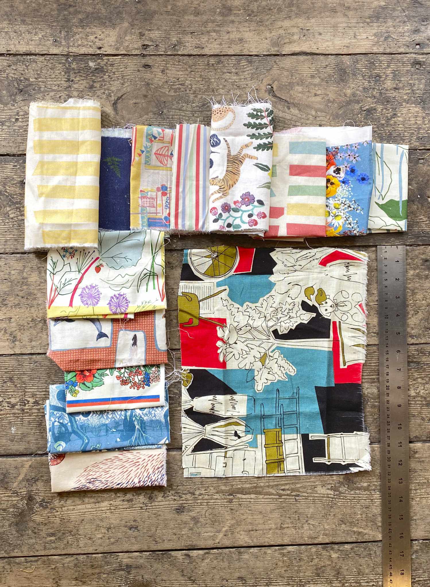 Small Fabric Bundle - Cotton Linen Blend