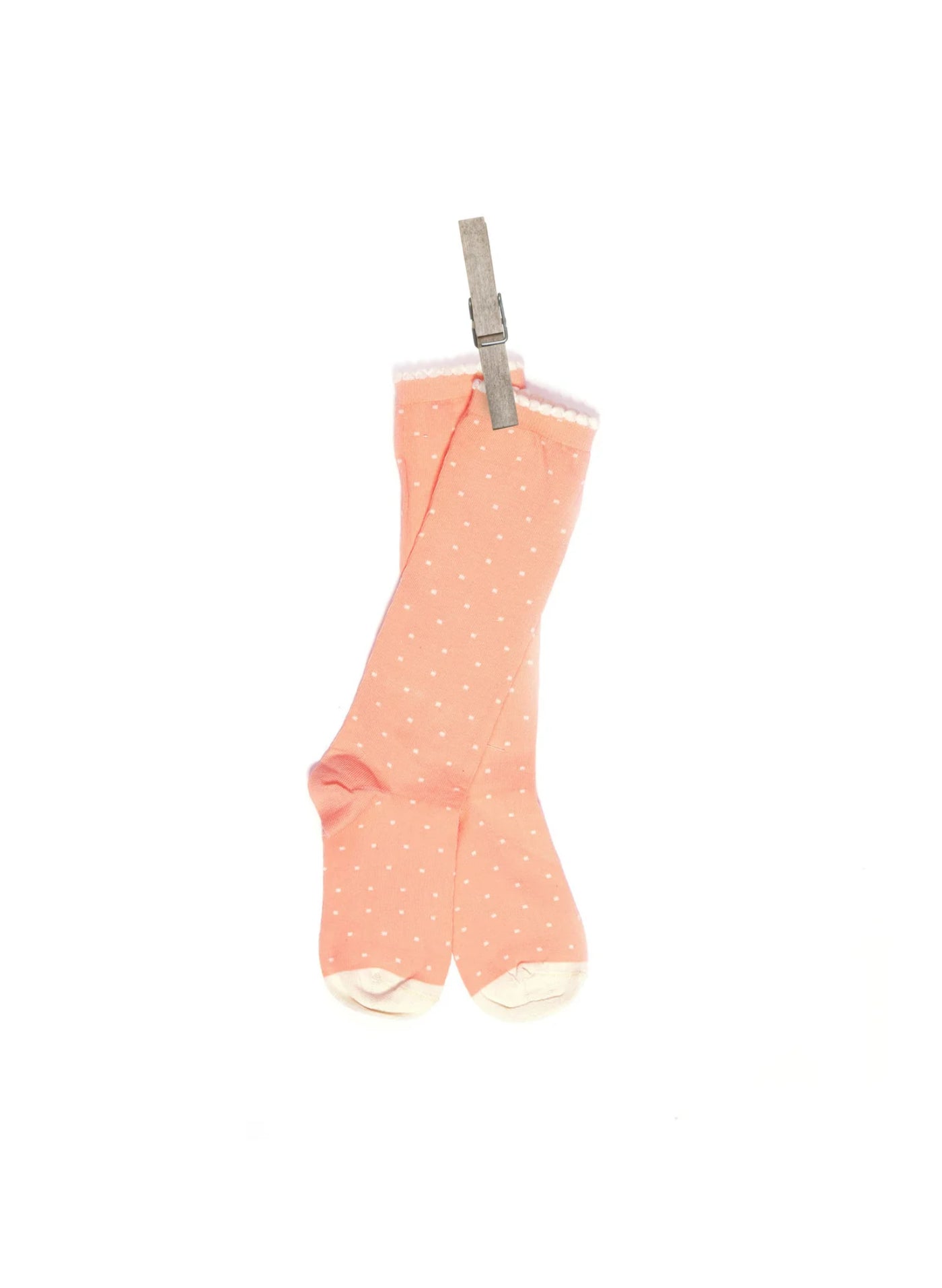 Archive Sale - Children's Socks - Pink Polka Dot