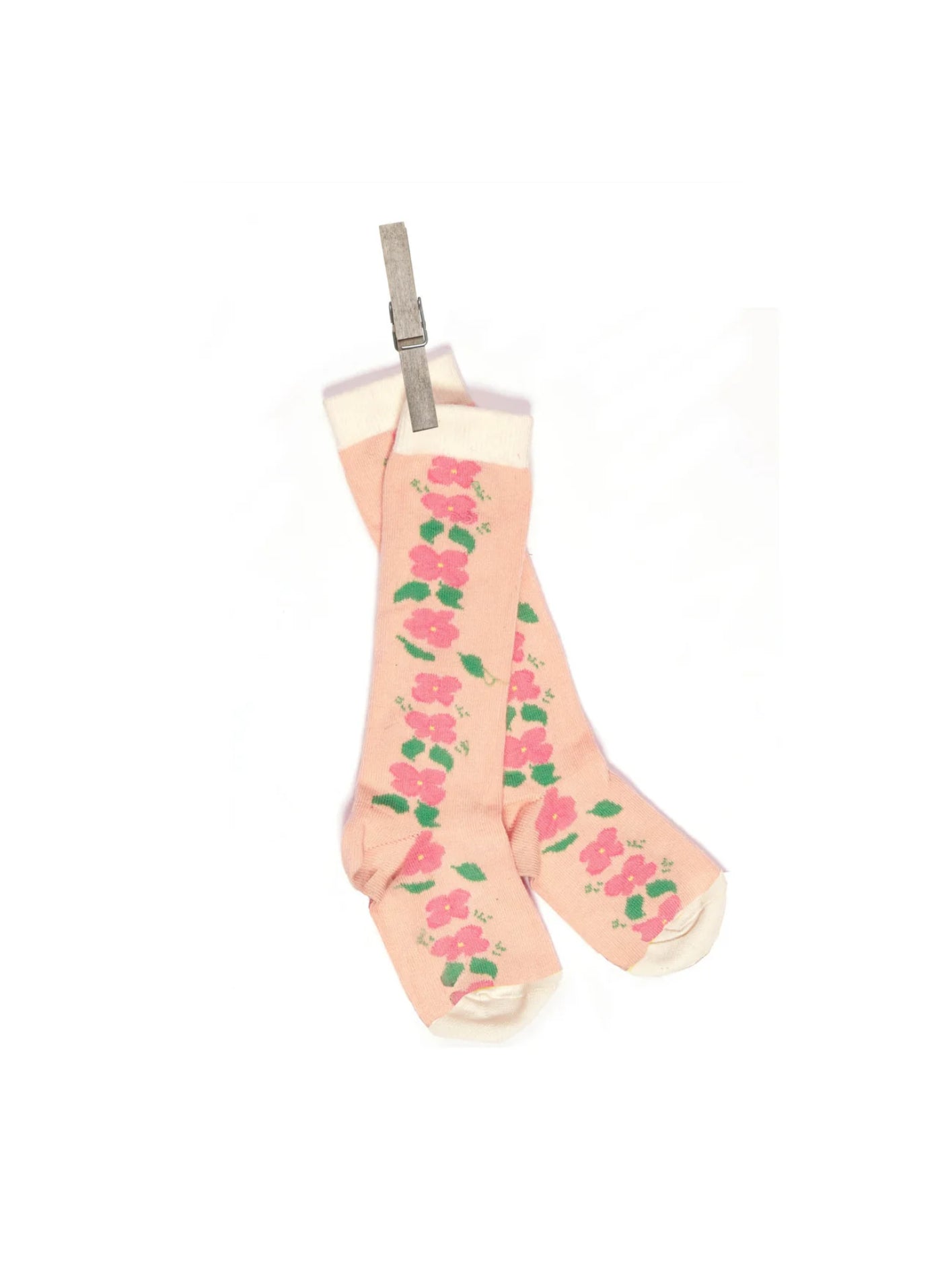 Archive Sale - Children's Socks - Peach Floral