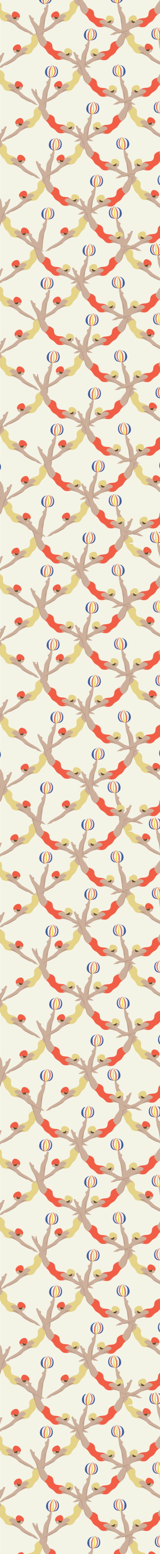 Remnant - 80x144cm - Synchronised Swimmers- Tencel