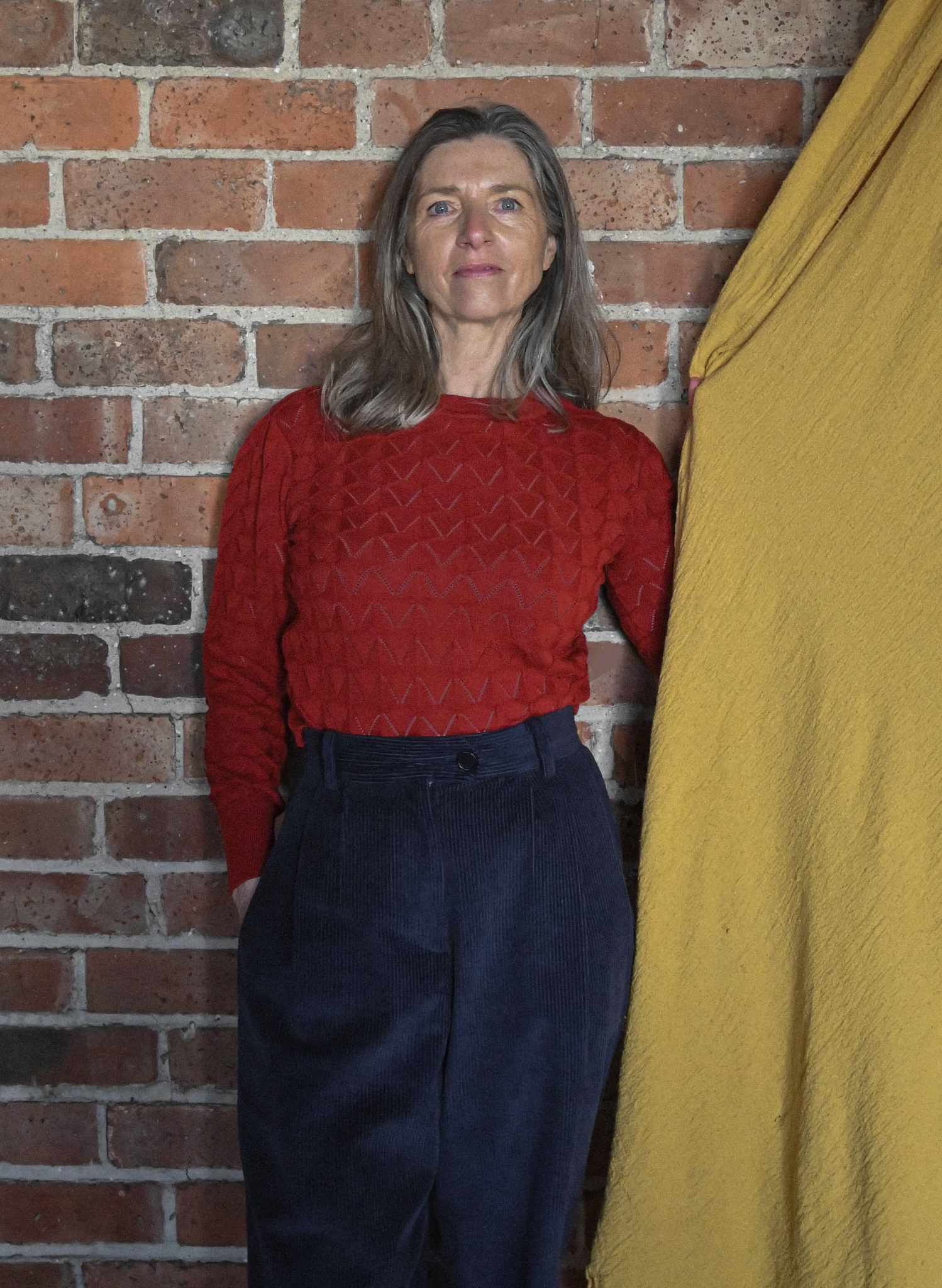 Thelma Trousers - Navy Corduroy