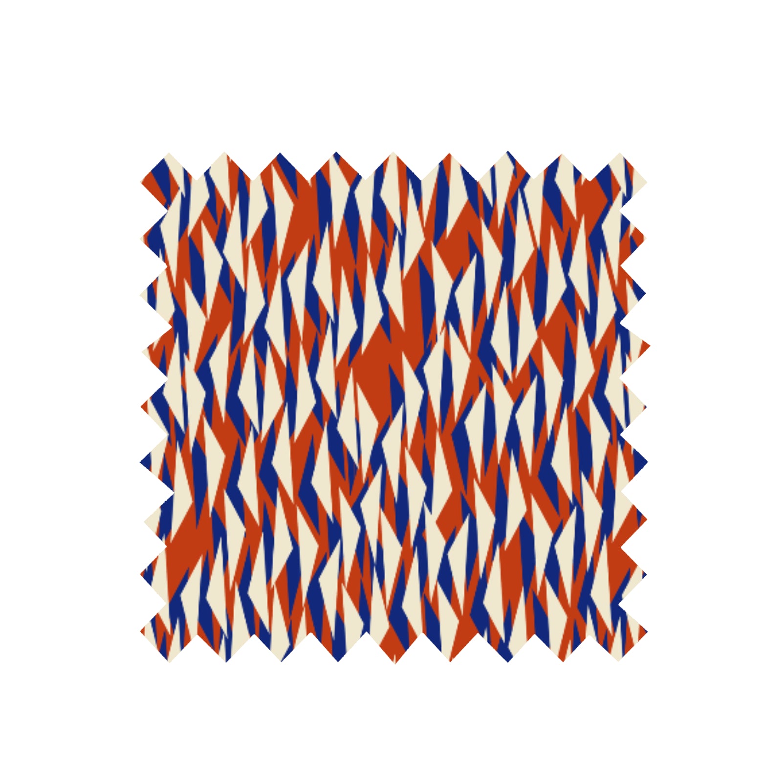 Remnant - 148cm x 100cm - Red Tigerfish - Cotton Linen Blend - Fabric