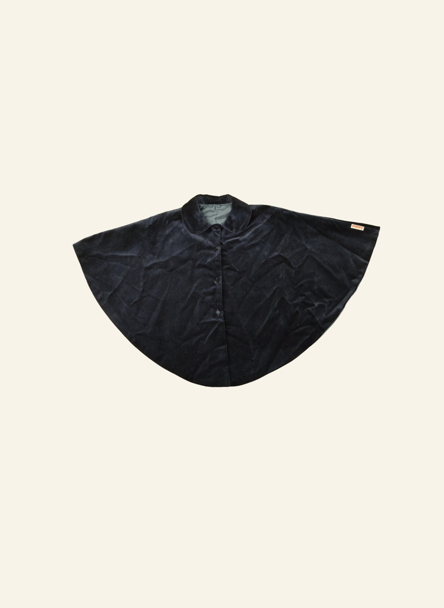 Archive Sale - Age 2 - Navy Velvet Cape